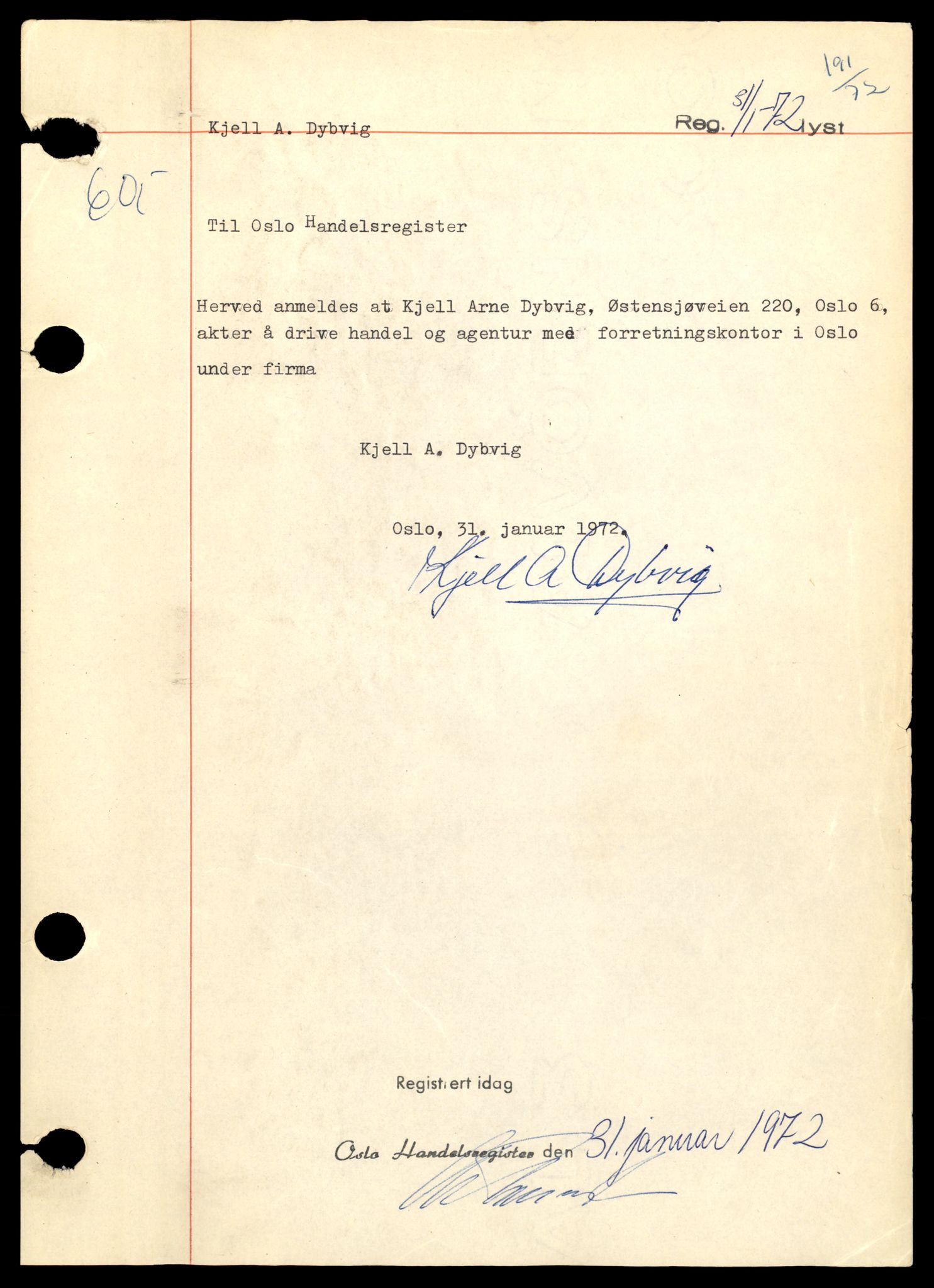 Oslo byfogd, Handelsregisteret, AV/SAT-A-10867/G/Gb/Gba/L0023: Enkeltmannsforetak, Kjel-Kø, 1944-1990