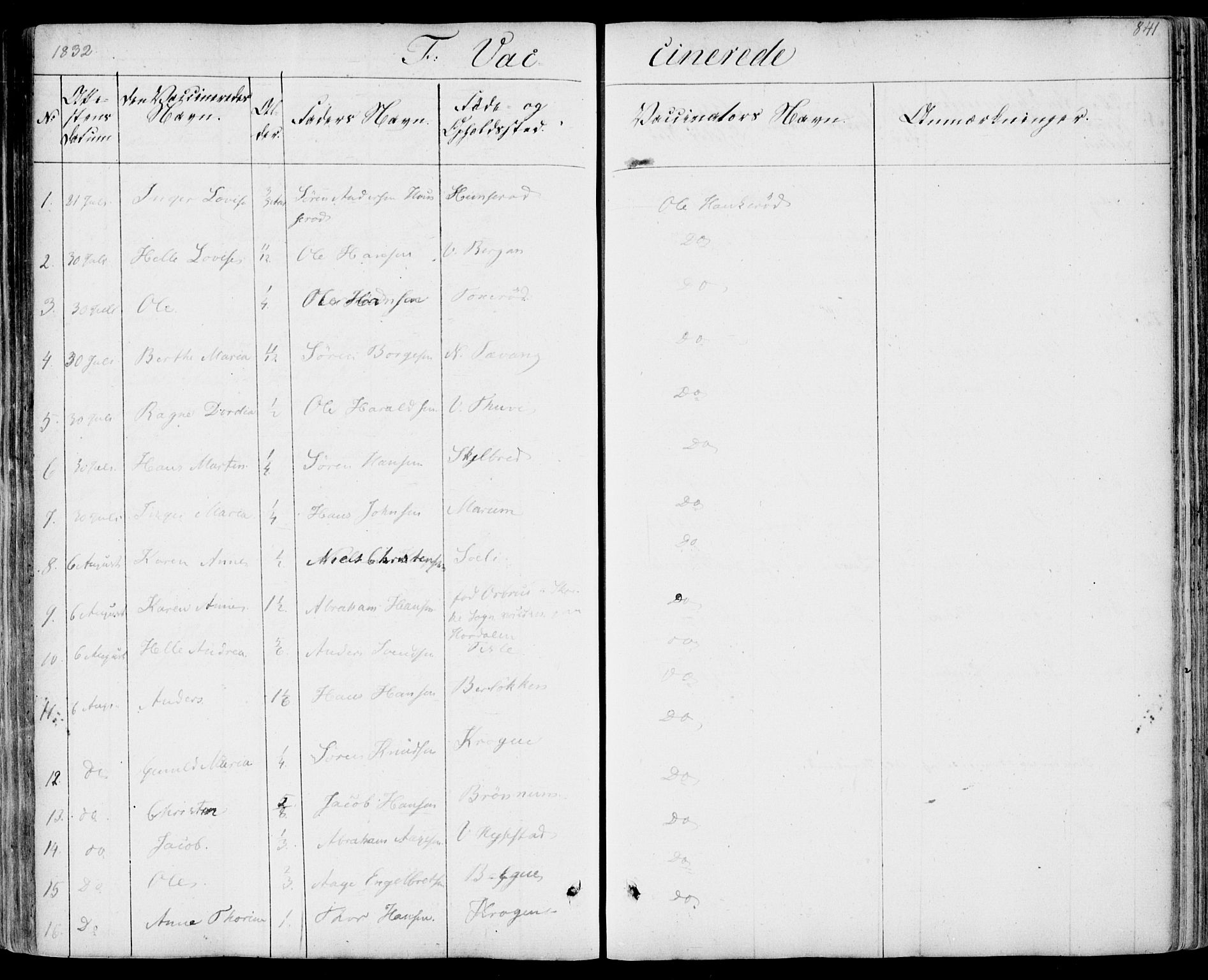 Sandar kirkebøker, SAKO/A-243/F/Fa/L0005: Parish register (official) no. 5, 1832-1847, p. 840-841