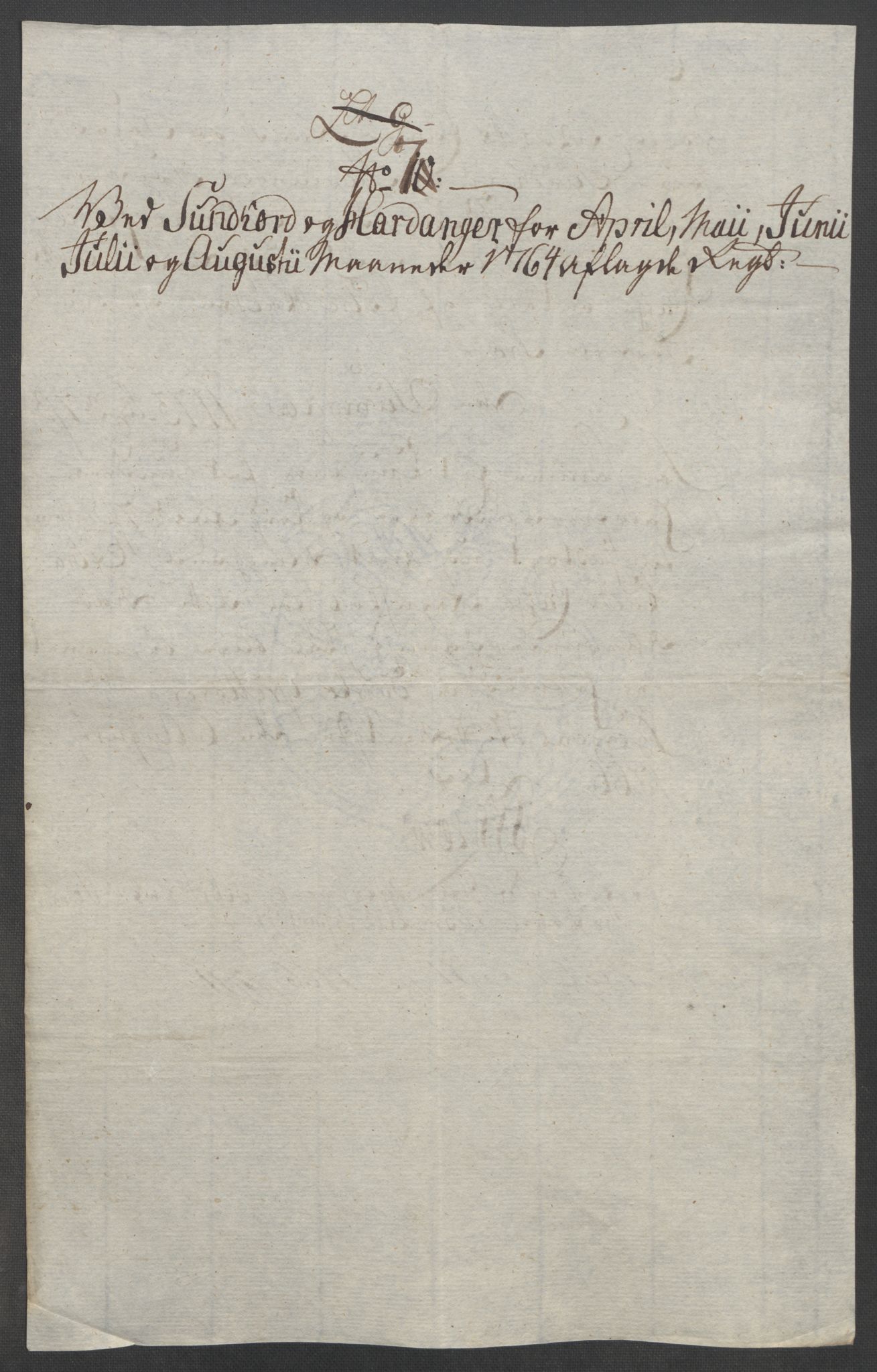 Rentekammeret inntil 1814, Reviderte regnskaper, Fogderegnskap, RA/EA-4092/R48/L3136: Ekstraskatten Sunnhordland og Hardanger, 1762-1772, p. 87