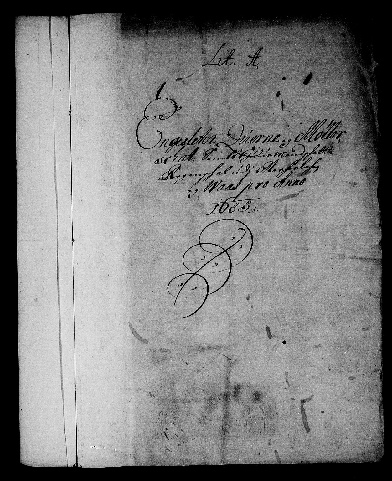 Rentekammeret inntil 1814, Reviderte regnskaper, Stiftamtstueregnskaper, Bergen stiftamt, AV/RA-EA-6043/R/Rc/L0076: Bergen stiftamt, 1683-1685