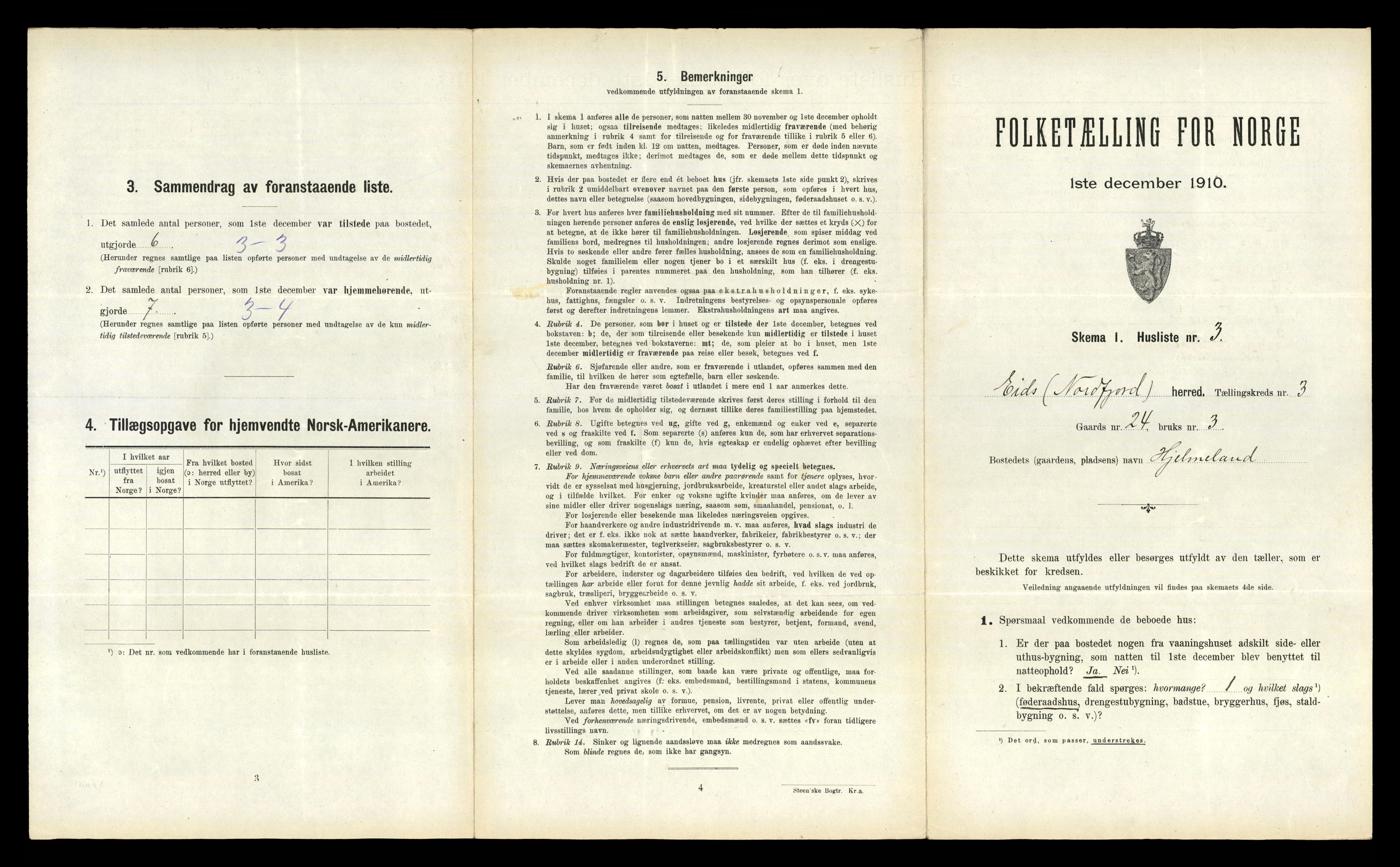 RA, 1910 census for Eid, 1910, p. 219