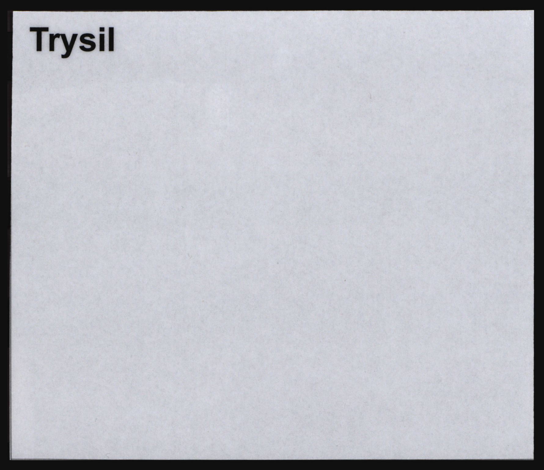 Norges Brannkasse, Trysil, SAH/NBRANT-021, p. 1