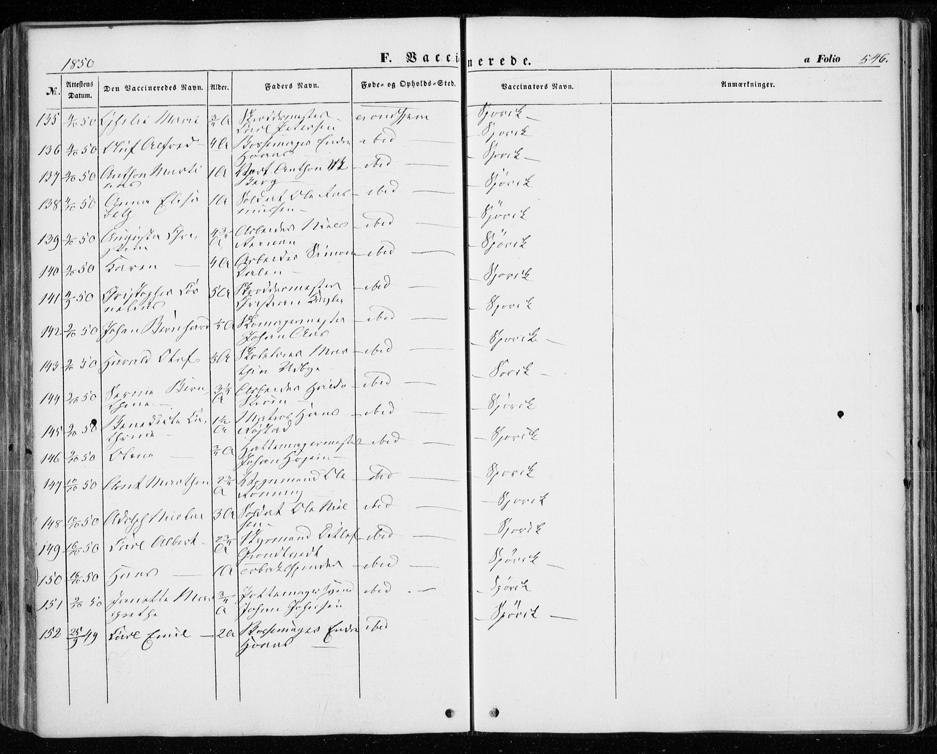 Ministerialprotokoller, klokkerbøker og fødselsregistre - Sør-Trøndelag, SAT/A-1456/601/L0051: Parish register (official) no. 601A19, 1848-1857, p. 546