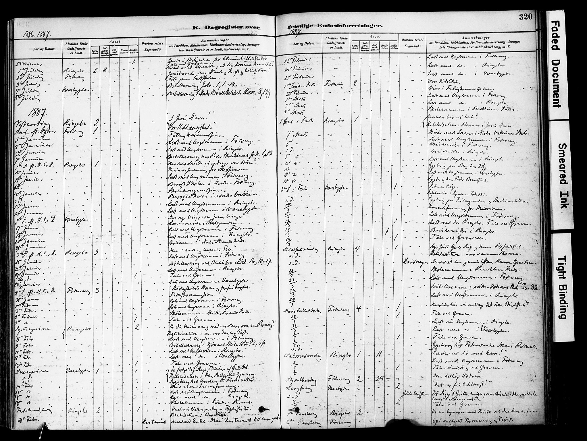 Ringebu prestekontor, AV/SAH-PREST-082/H/Ha/Haa/L0008: Parish register (official) no. 8, 1878-1898, p. 320