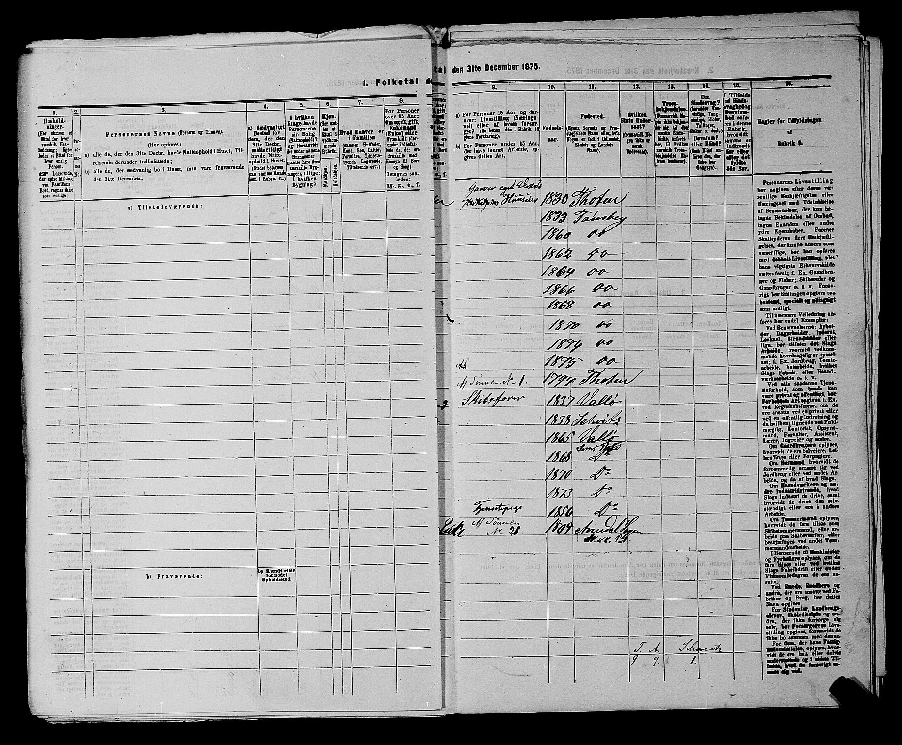 SAKO, 1875 census for 0705P Tønsberg, 1875, p. 779