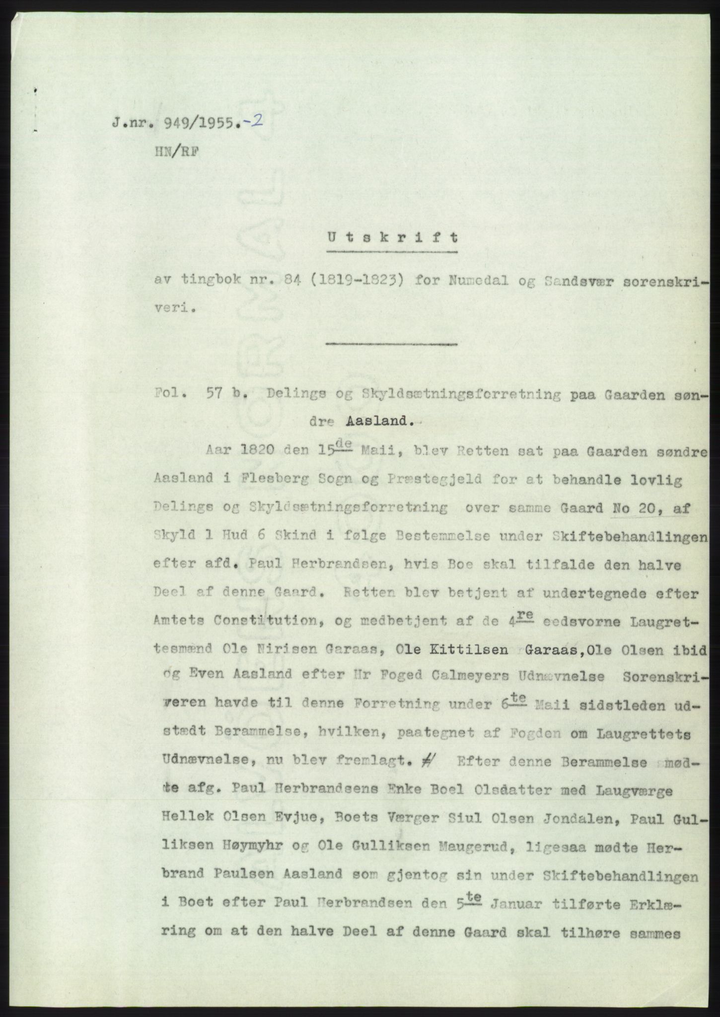 Statsarkivet i Kongsberg, SAKO/A-0001, 1955, p. 207