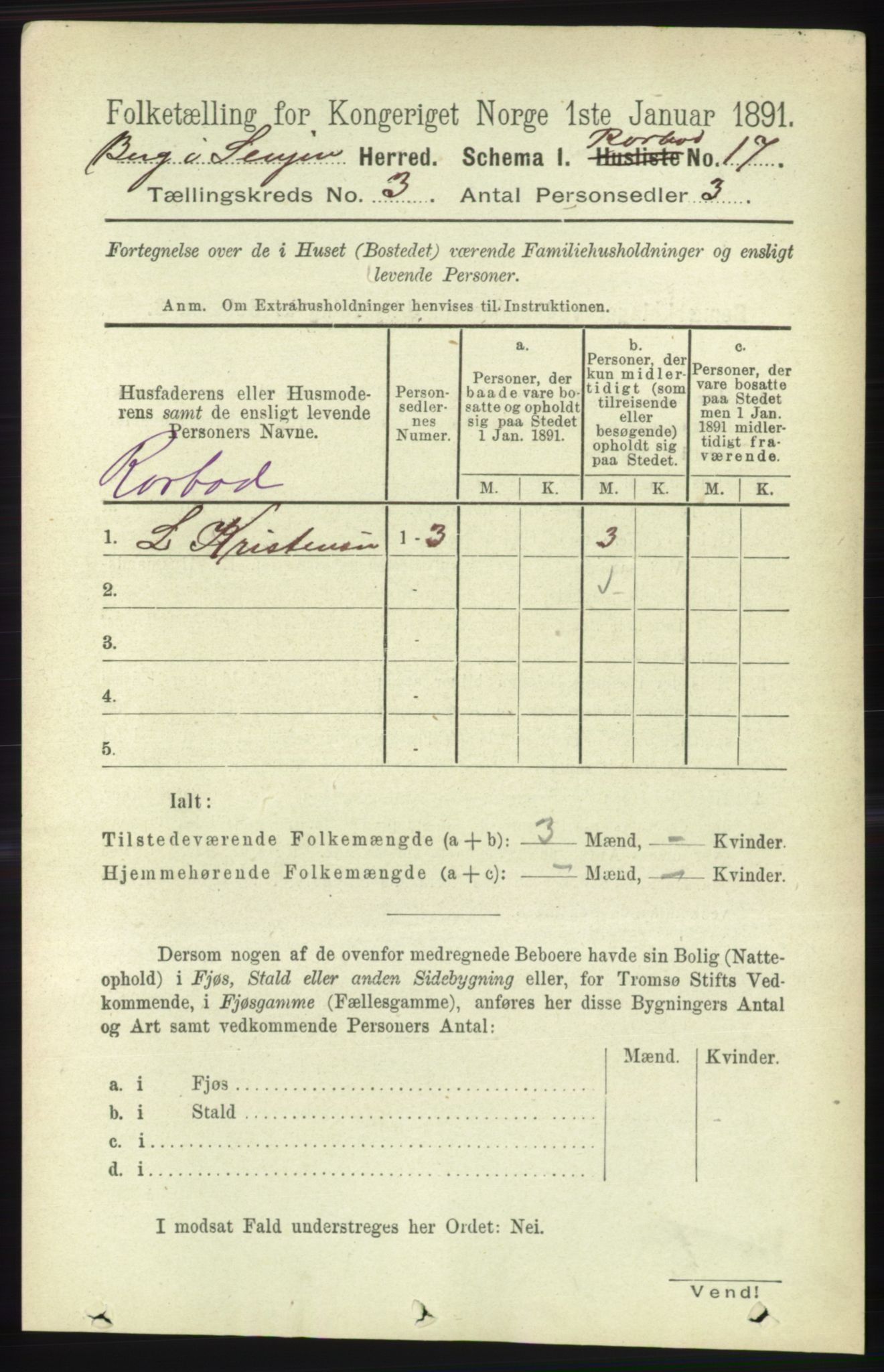 RA, 1891 census for 1929 Berg, 1891, p. 1339