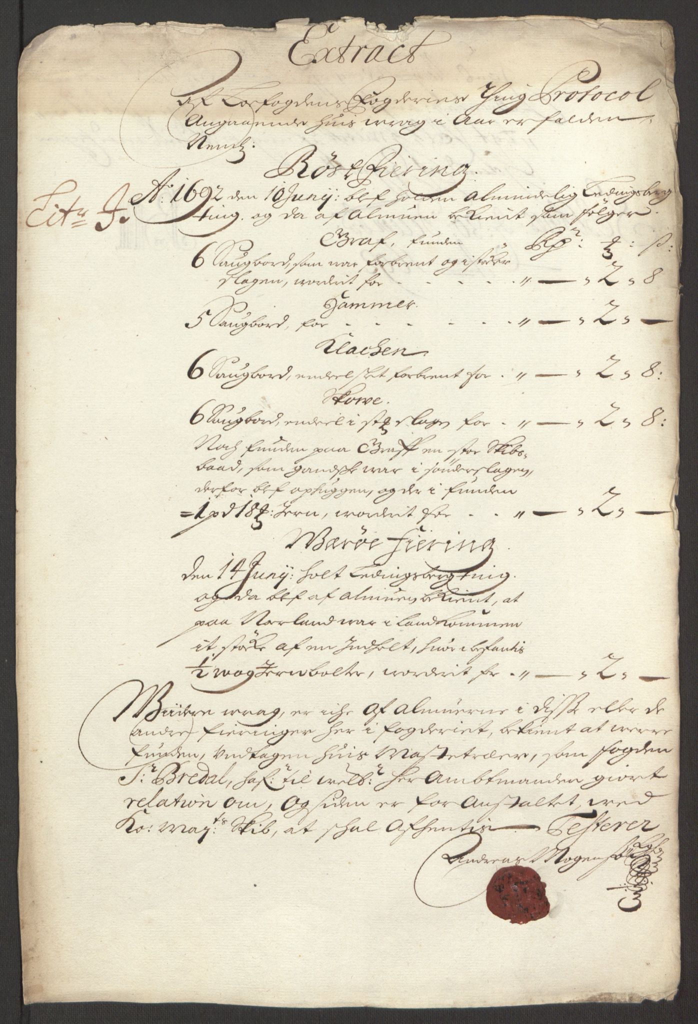 Rentekammeret inntil 1814, Reviderte regnskaper, Fogderegnskap, RA/EA-4092/R67/L4675: Fogderegnskap Vesterålen, Andenes og Lofoten, 1691-1693, p. 196