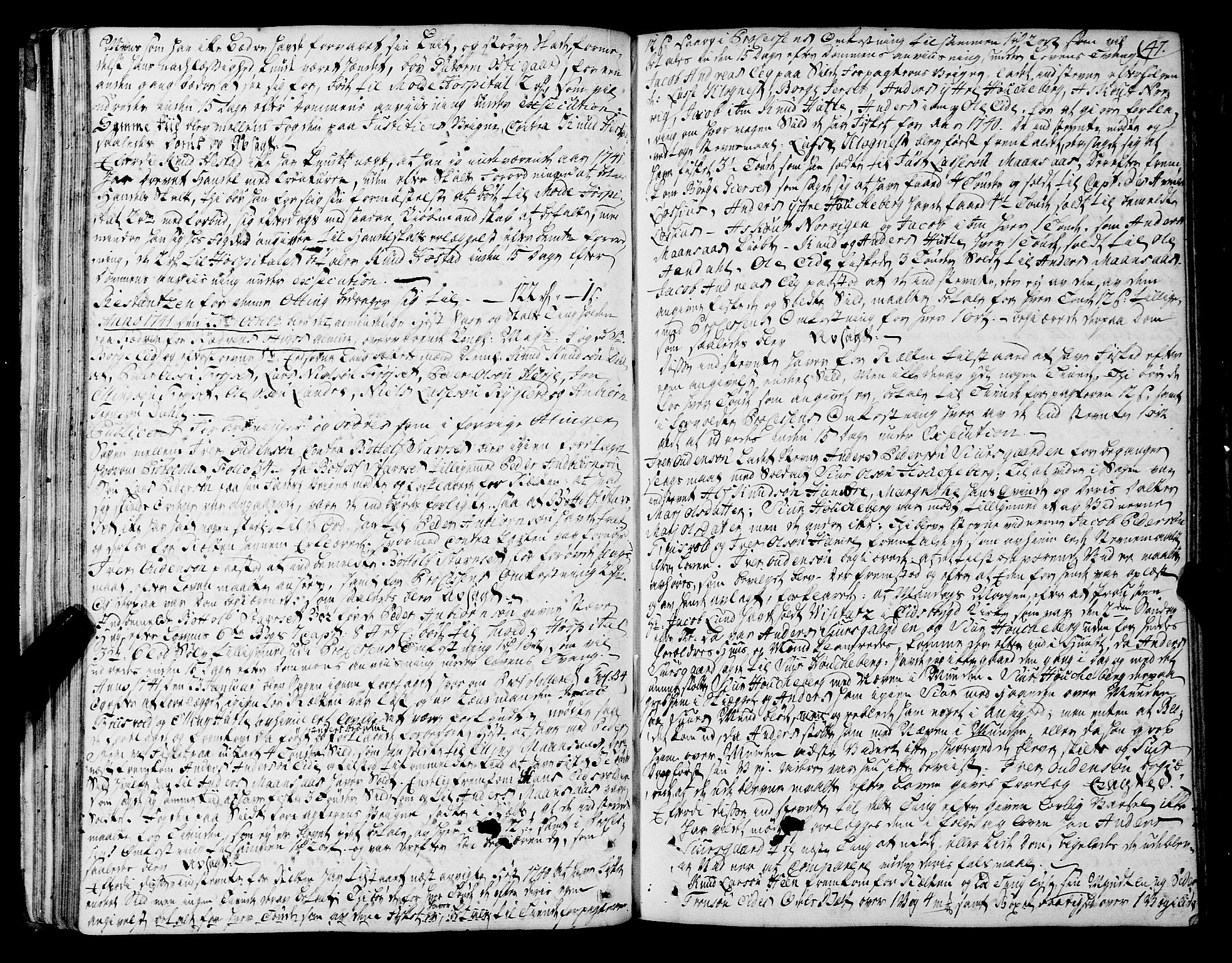 Romsdal sorenskriveri, SAT/A-4149/1/1/1A/L0012: Tingbok, 1740-1749, p. 46b-47a