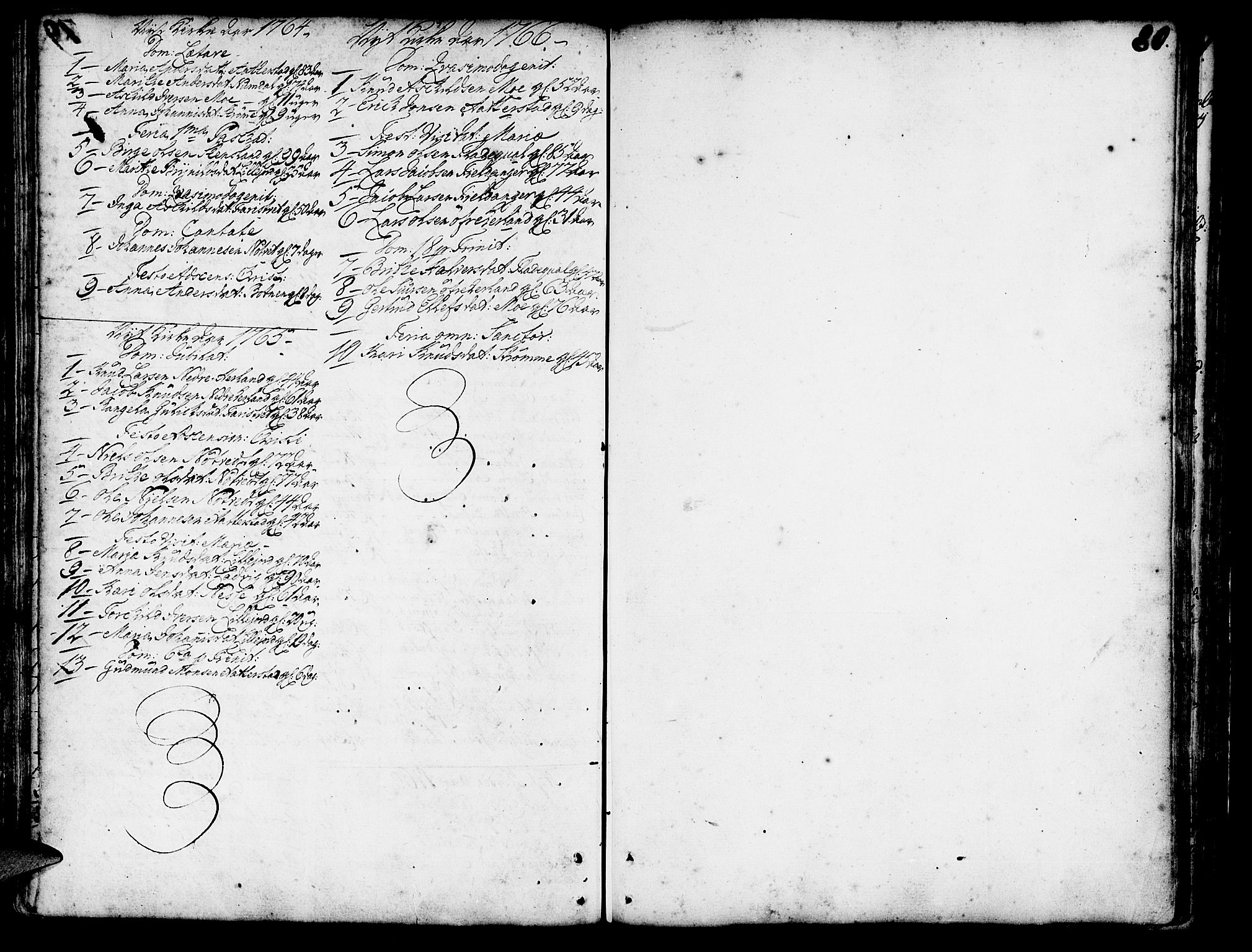 Hosanger sokneprestembete, SAB/A-75801/H/Haa: Parish register (official) no. A 1 /3, 1750-1766, p. 80