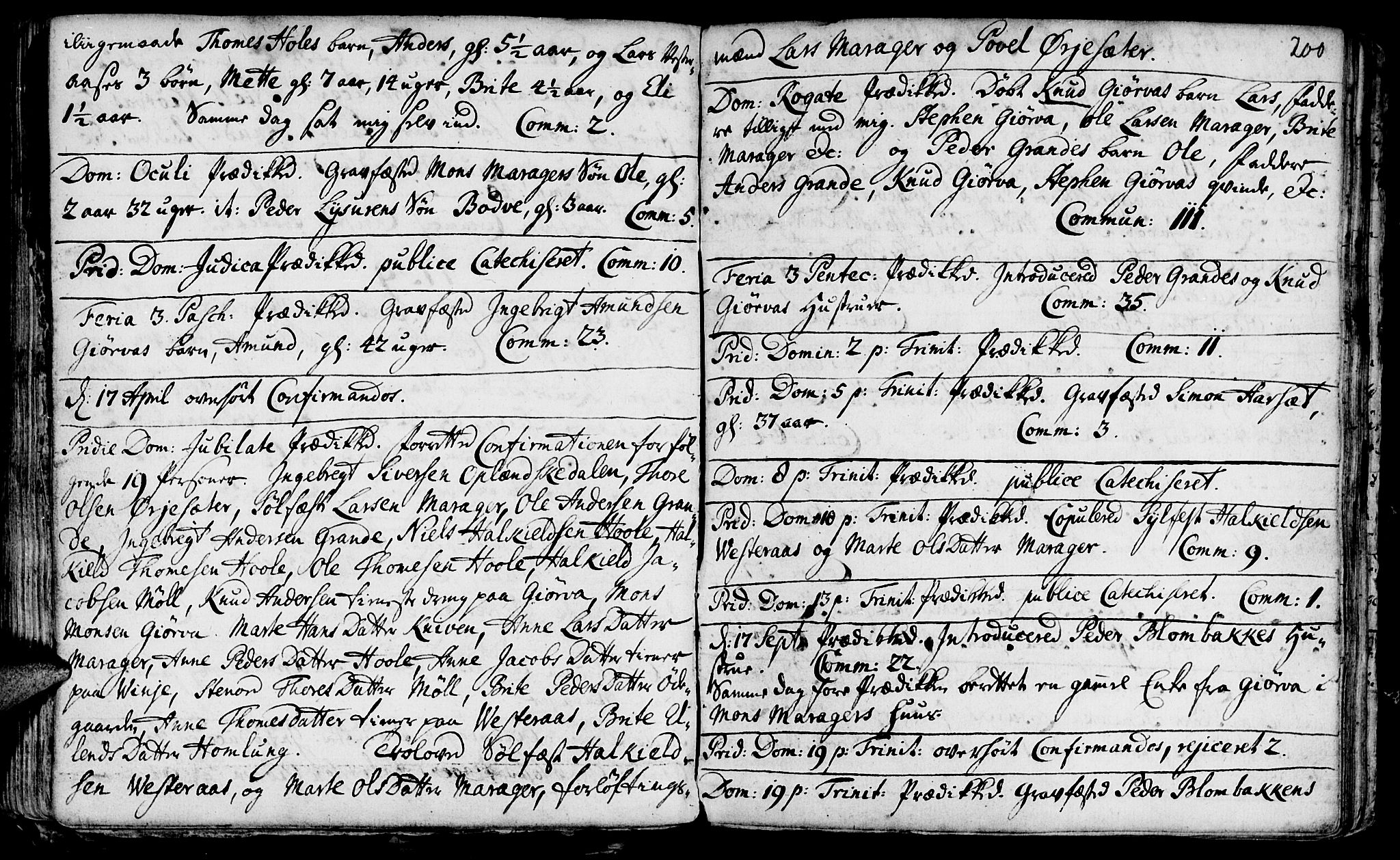 Ministerialprotokoller, klokkerbøker og fødselsregistre - Møre og Romsdal, AV/SAT-A-1454/519/L0242: Parish register (official) no. 519A01 /3, 1736-1761, p. 200