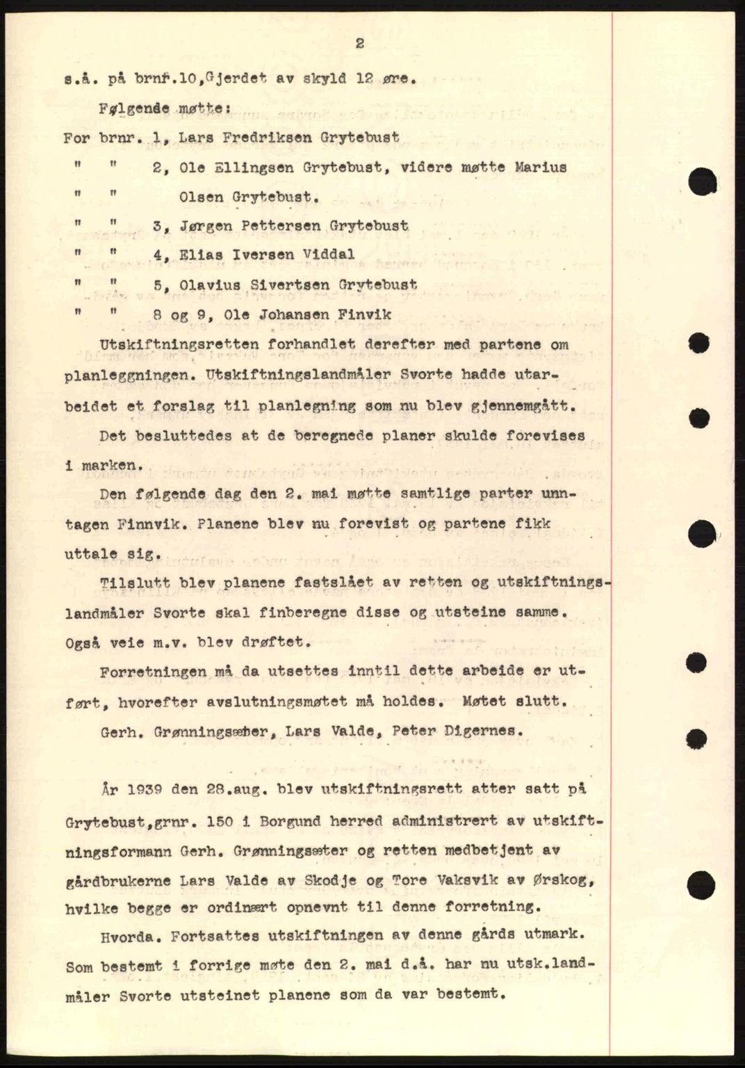 Nordre Sunnmøre sorenskriveri, AV/SAT-A-0006/1/2/2C/2Ca: Mortgage book no. A8, 1939-1940, Diary no: : 256/1940