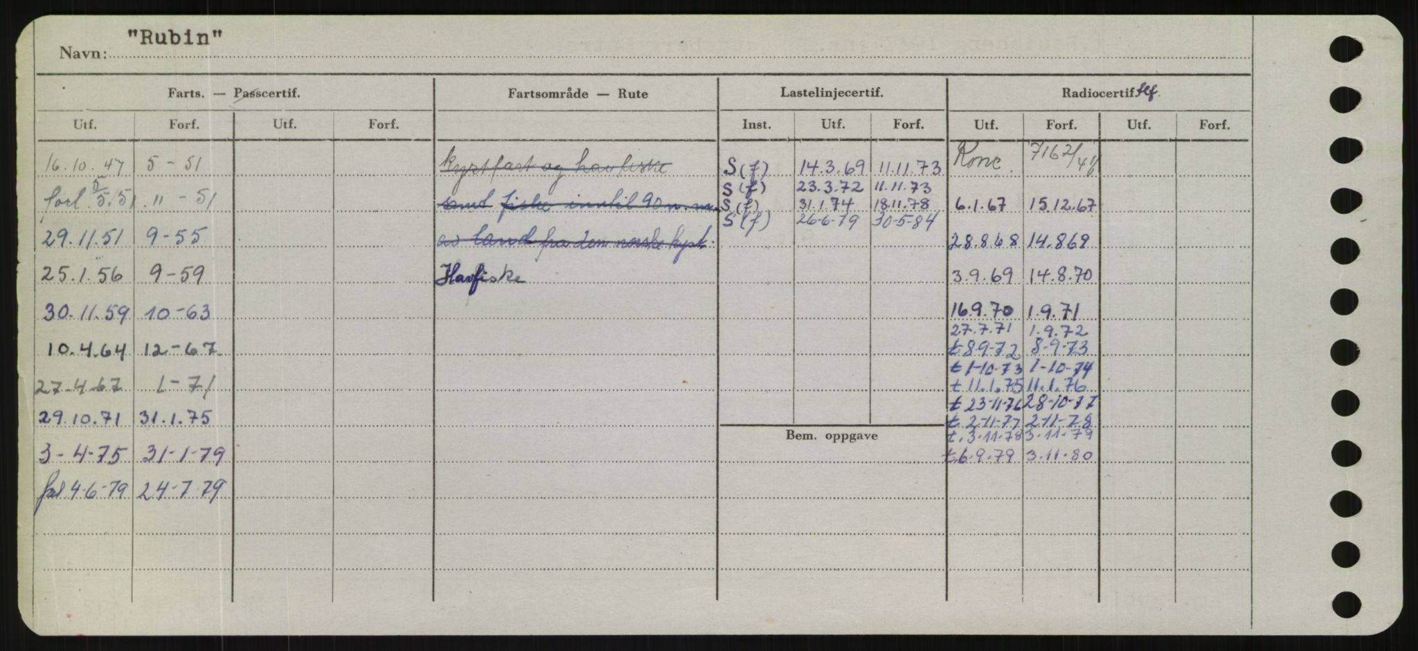 Sjøfartsdirektoratet med forløpere, Skipsmålingen, AV/RA-S-1627/H/Hd/L0031: Fartøy, Rju-Sam, p. 272