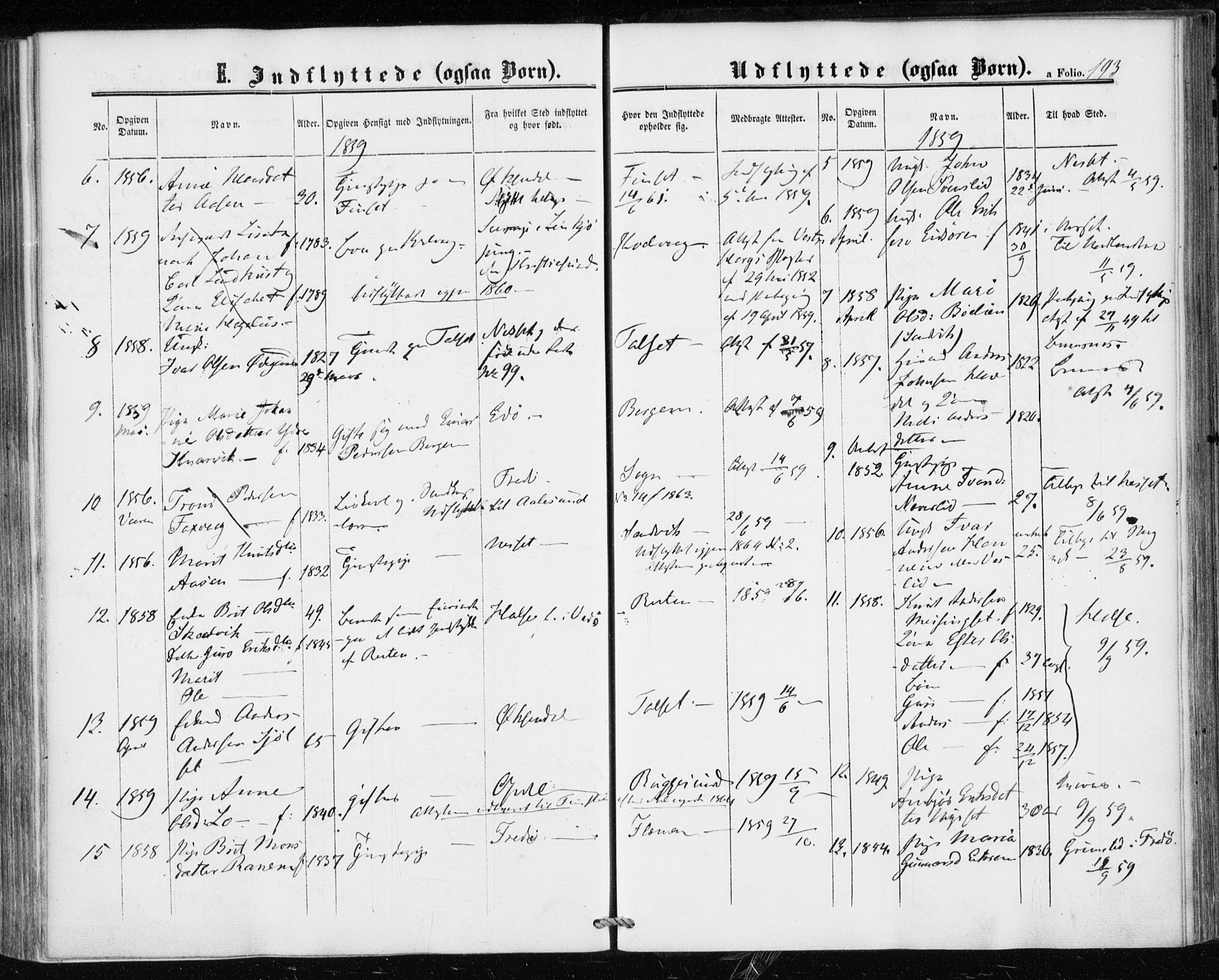 Ministerialprotokoller, klokkerbøker og fødselsregistre - Møre og Romsdal, AV/SAT-A-1454/586/L0985: Parish register (official) no. 586A11, 1857-1866, p. 193