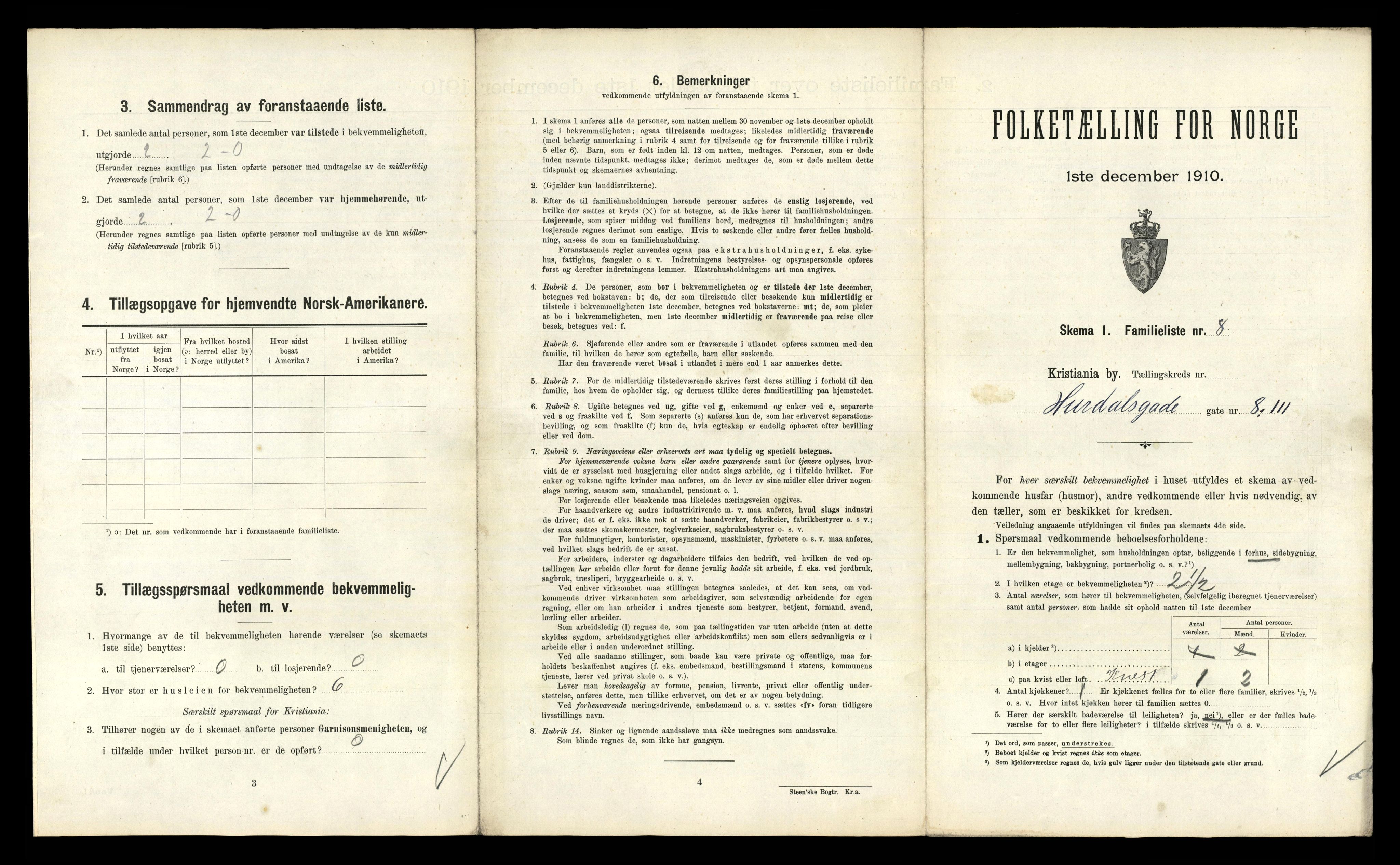 RA, 1910 census for Kristiania, 1910, p. 41377