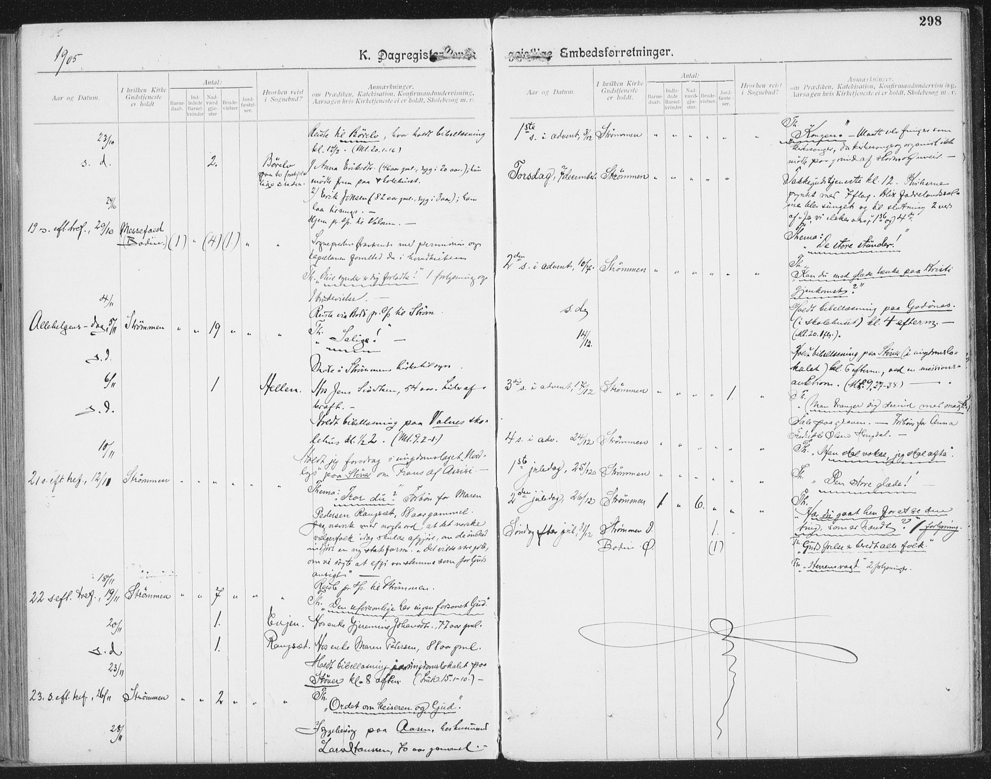 Ministerialprotokoller, klokkerbøker og fødselsregistre - Nordland, AV/SAT-A-1459/804/L0081: Parish register (official) no. 804A02, 1901-1915, p. 298