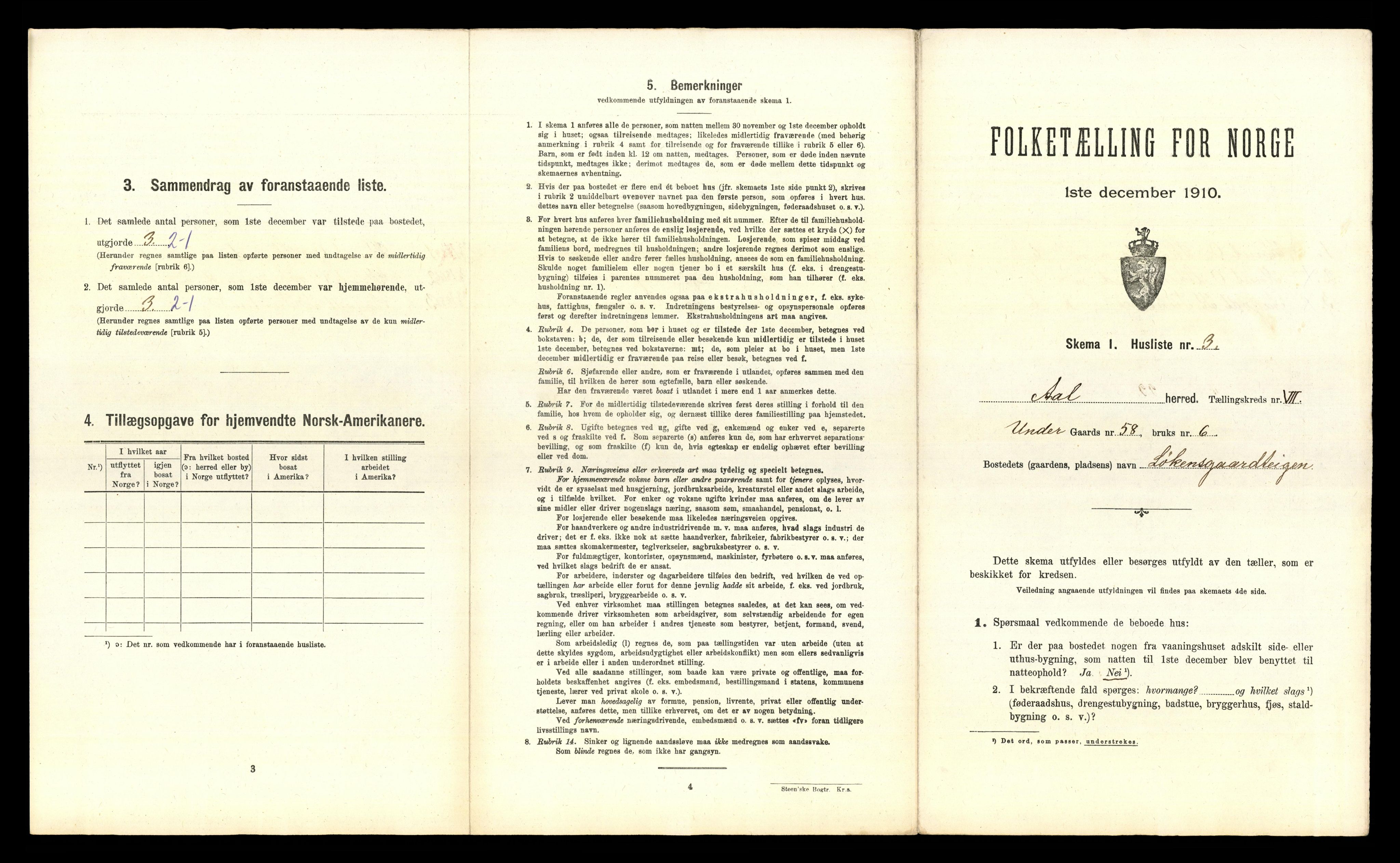 RA, 1910 census for Ål, 1910, p. 683