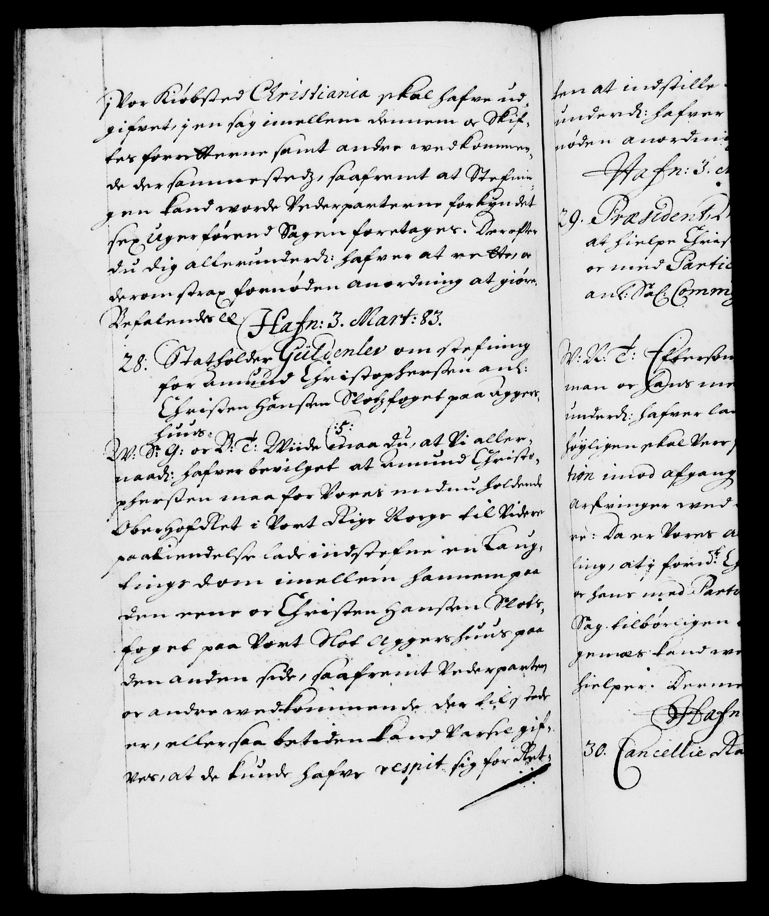 Danske Kanselli 1572-1799, AV/RA-EA-3023/F/Fc/Fca/Fcab/L0012: Norske tegnelser (mikrofilm), 1670-1683, p. 378b