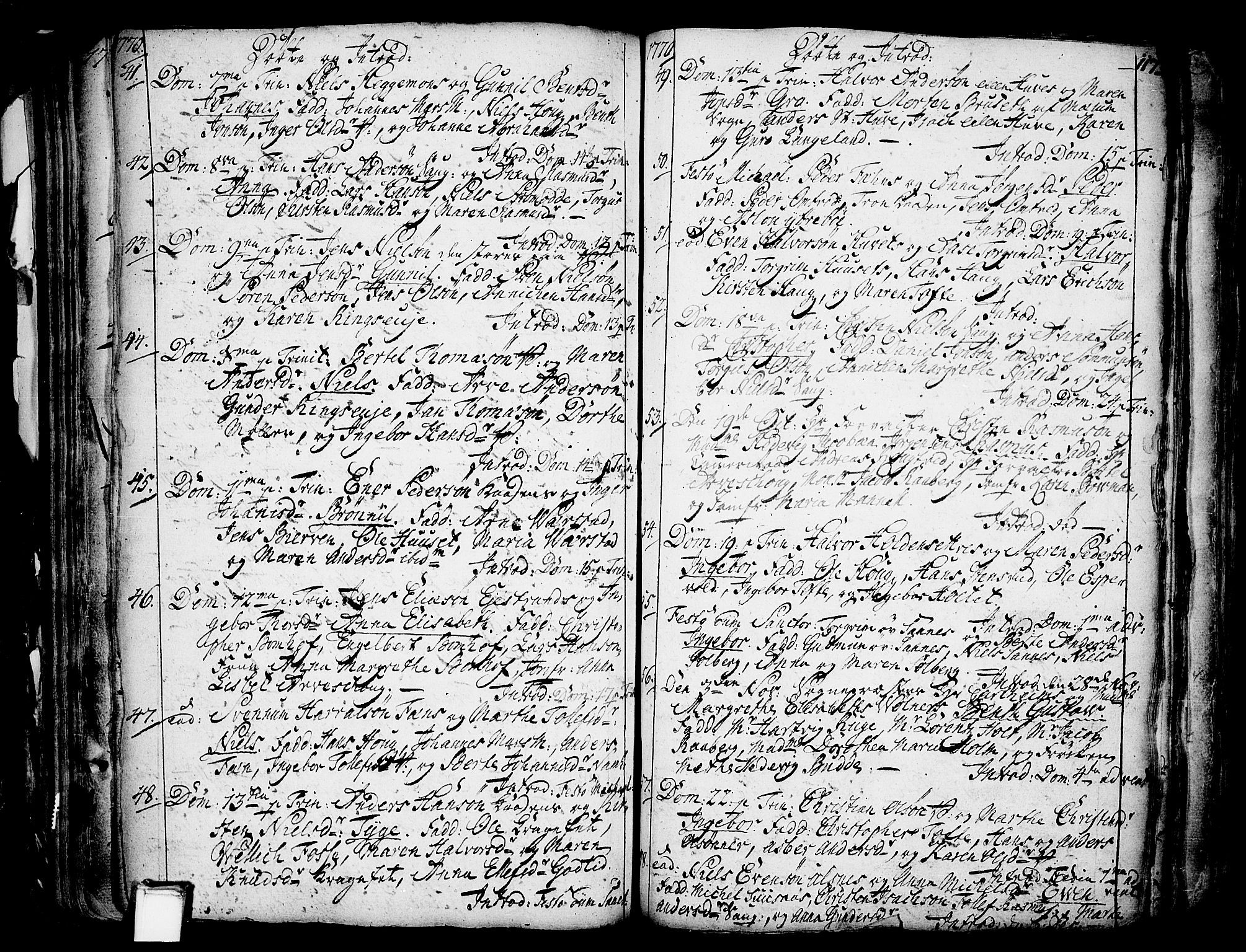 Holla kirkebøker, SAKO/A-272/F/Fa/L0001: Parish register (official) no. 1, 1717-1779, p. 117
