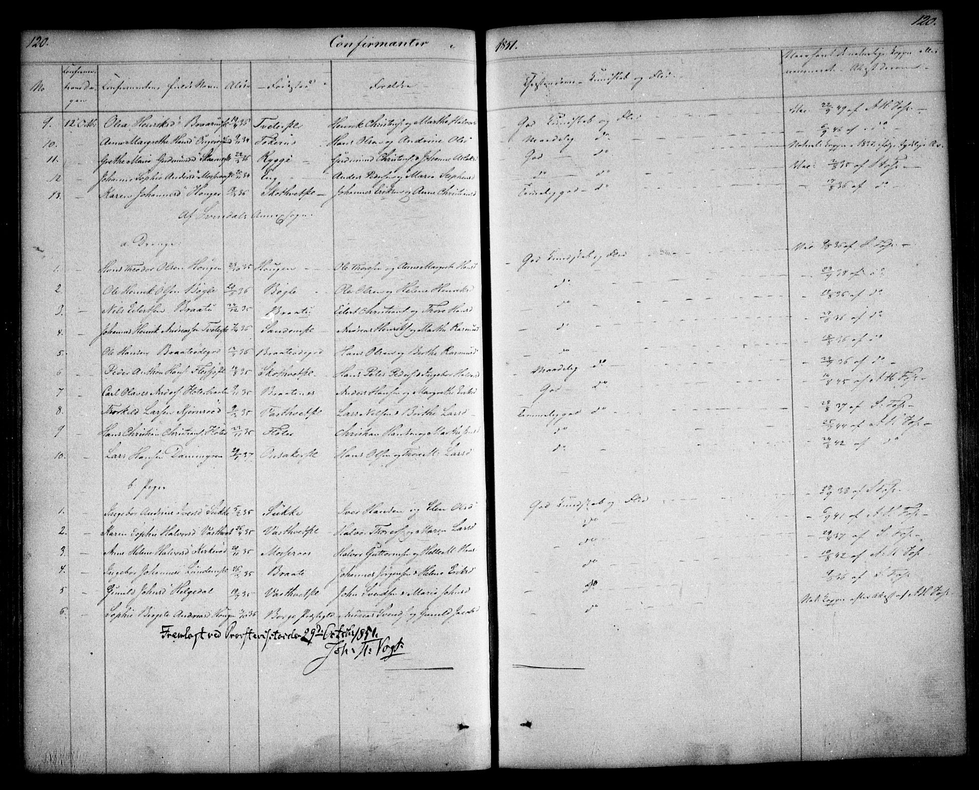 Våler prestekontor Kirkebøker, AV/SAO-A-11083/F/Fa/L0006: Parish register (official) no. I 6, 1840-1861, p. 120