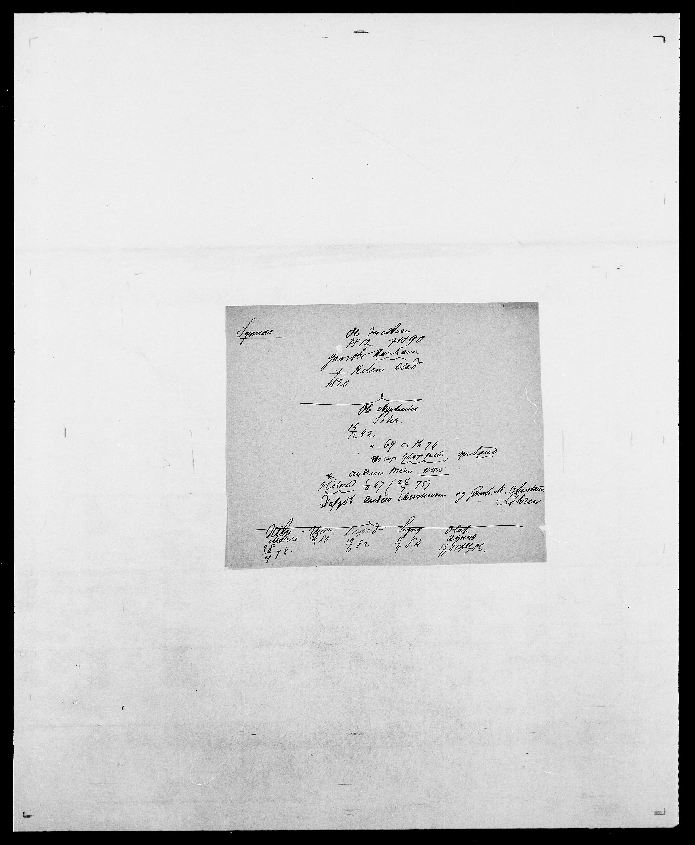 Delgobe, Charles Antoine - samling, SAO/PAO-0038/D/Da/L0038: Svanenskjold - Thornsohn, p. 100
