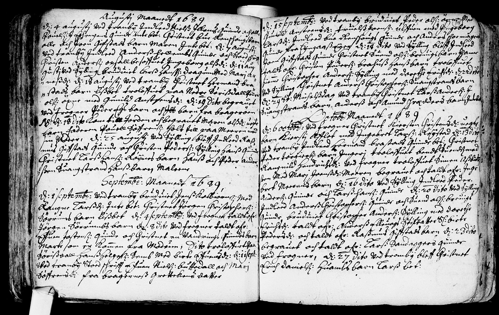 Lier kirkebøker, AV/SAKO-A-230/F/Fa/L0001: Parish register (official) no. I 1, 1672-1701, p. 114