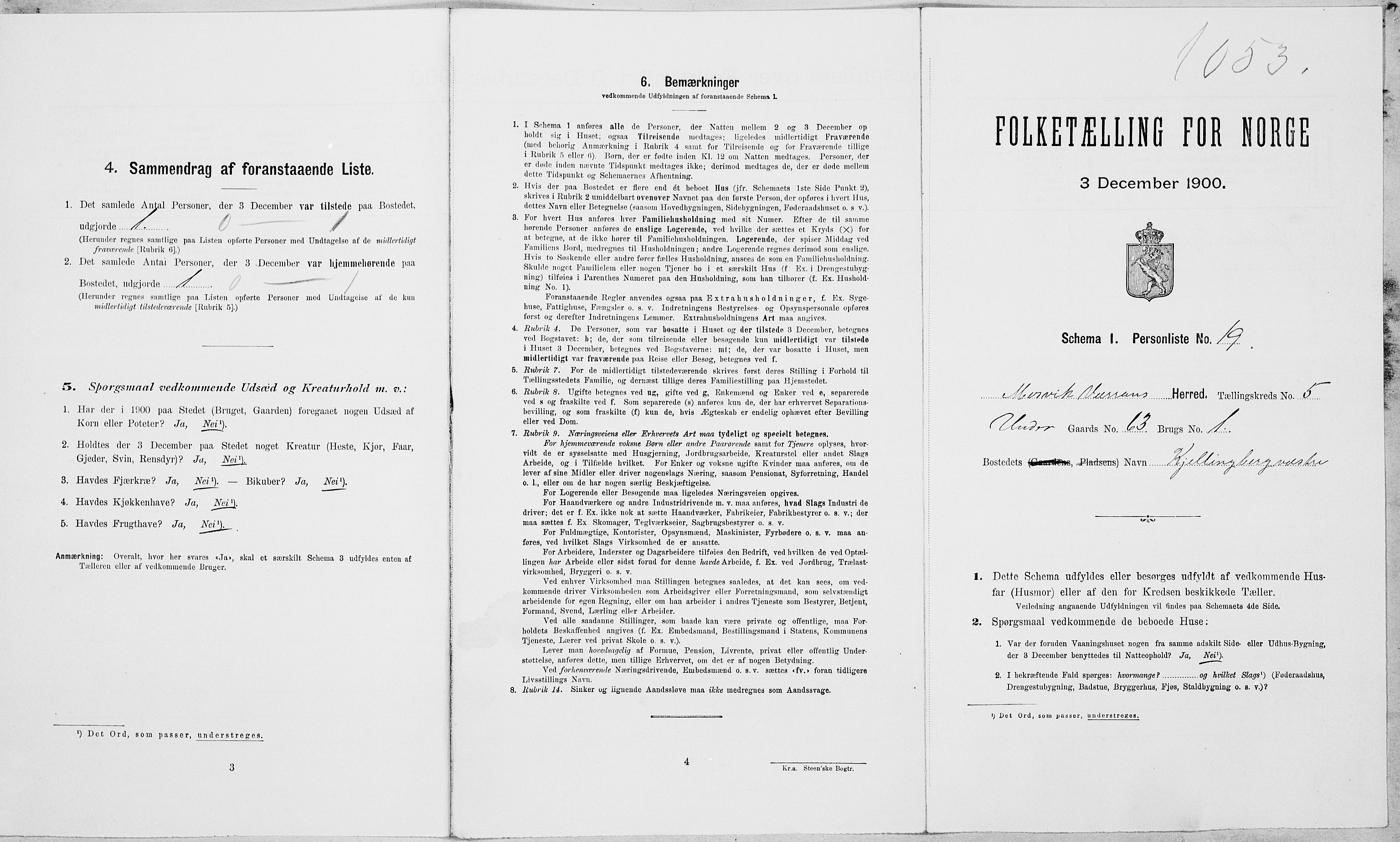 SAT, 1900 census for Mosvik og Verran, 1900, p. 563
