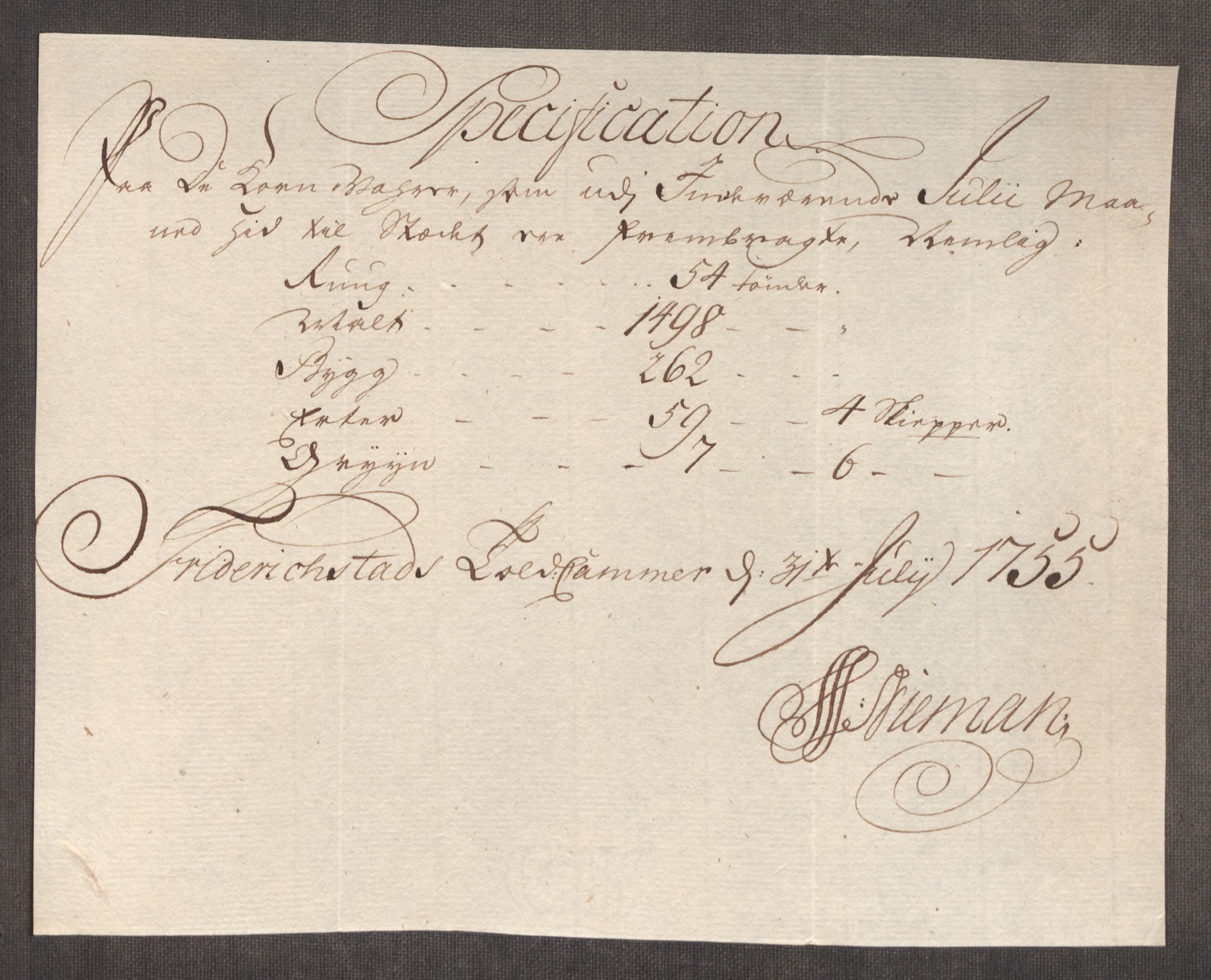 Rentekammeret inntil 1814, Realistisk ordnet avdeling, AV/RA-EA-4070/Oe/L0005: [Ø1]: Priskuranter, 1753-1757, p. 369