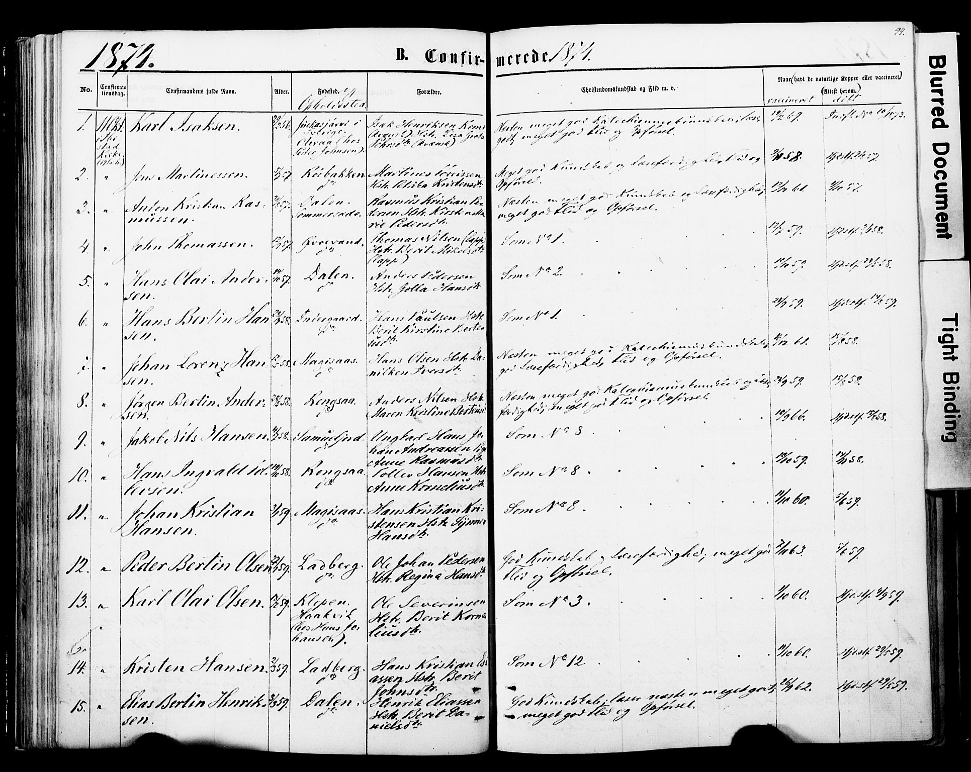 Ibestad sokneprestembete, SATØ/S-0077/H/Ha/Haa/L0013kirke: Parish register (official) no. 13, 1865-1879, p. 94