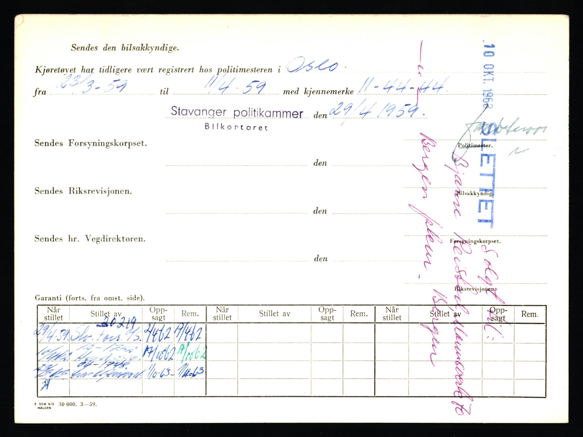 Stavanger trafikkstasjon, AV/SAST-A-101942/0/F/L0014: L-5080 - L-5499, 1930-1971, p. 1198