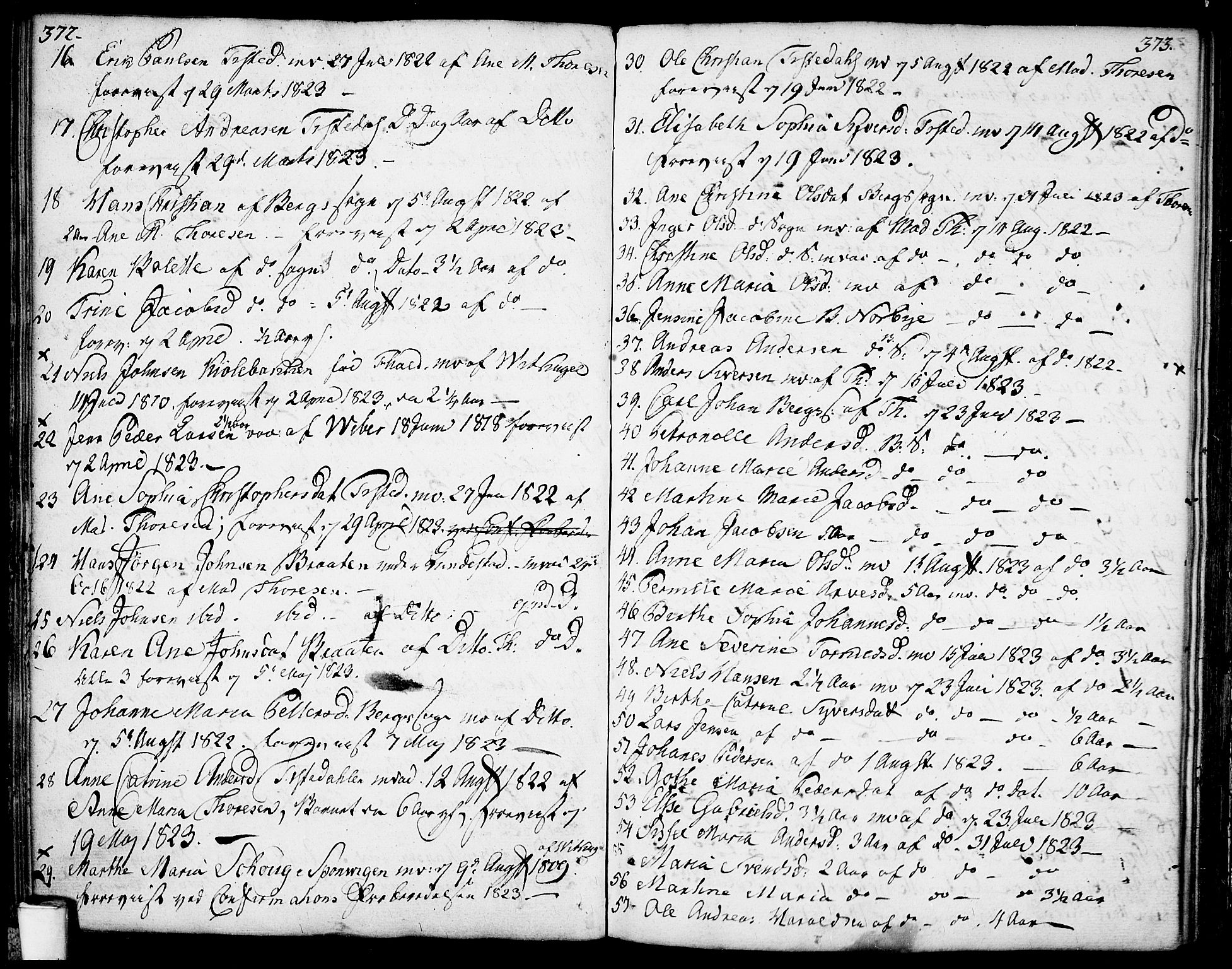 Berg prestekontor Kirkebøker, SAO/A-10902/F/Fa/L0001: Parish register (official) no. I 1, 1770-1814, p. 372-373