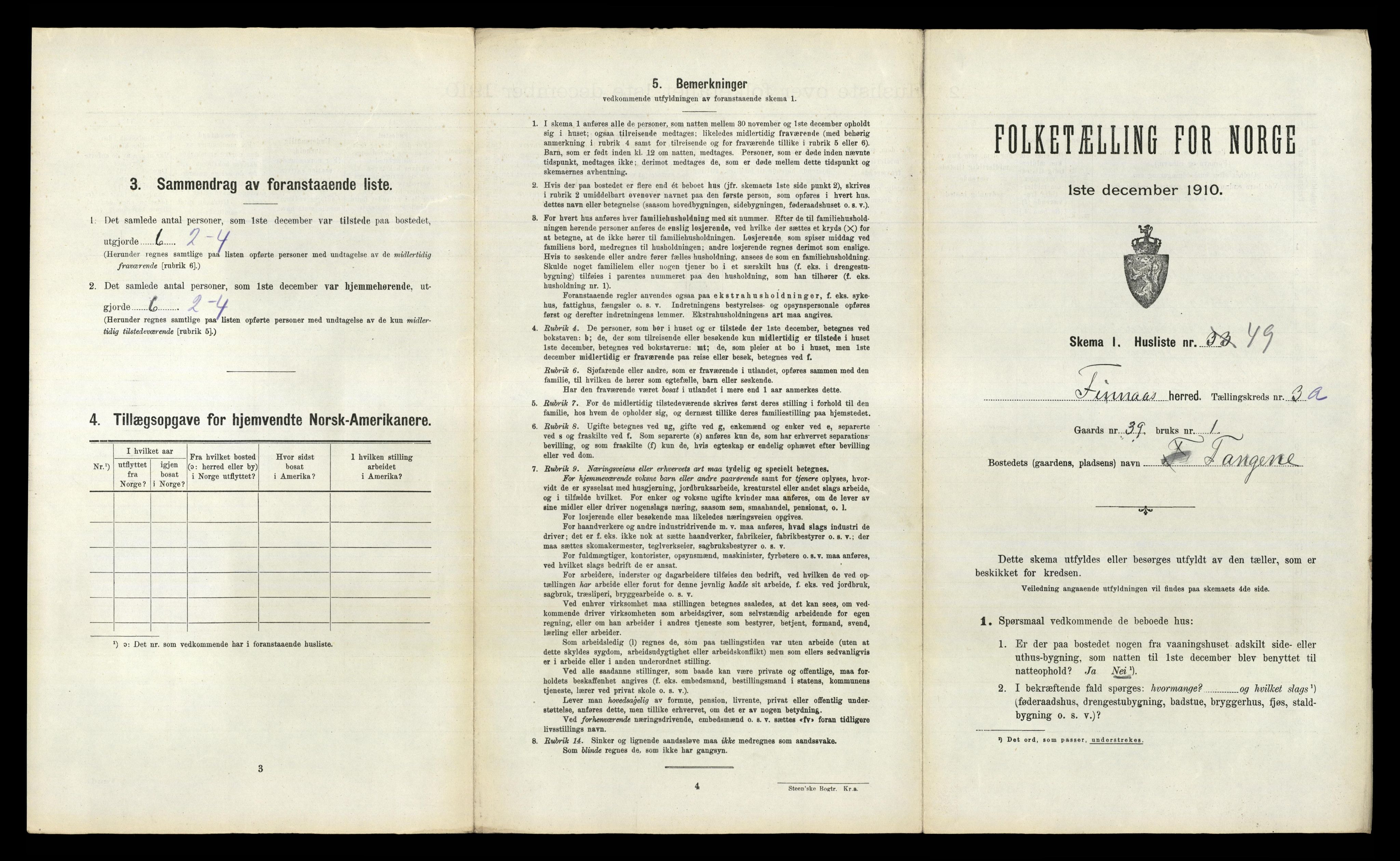 RA, 1910 census for Finnås, 1910, p. 304