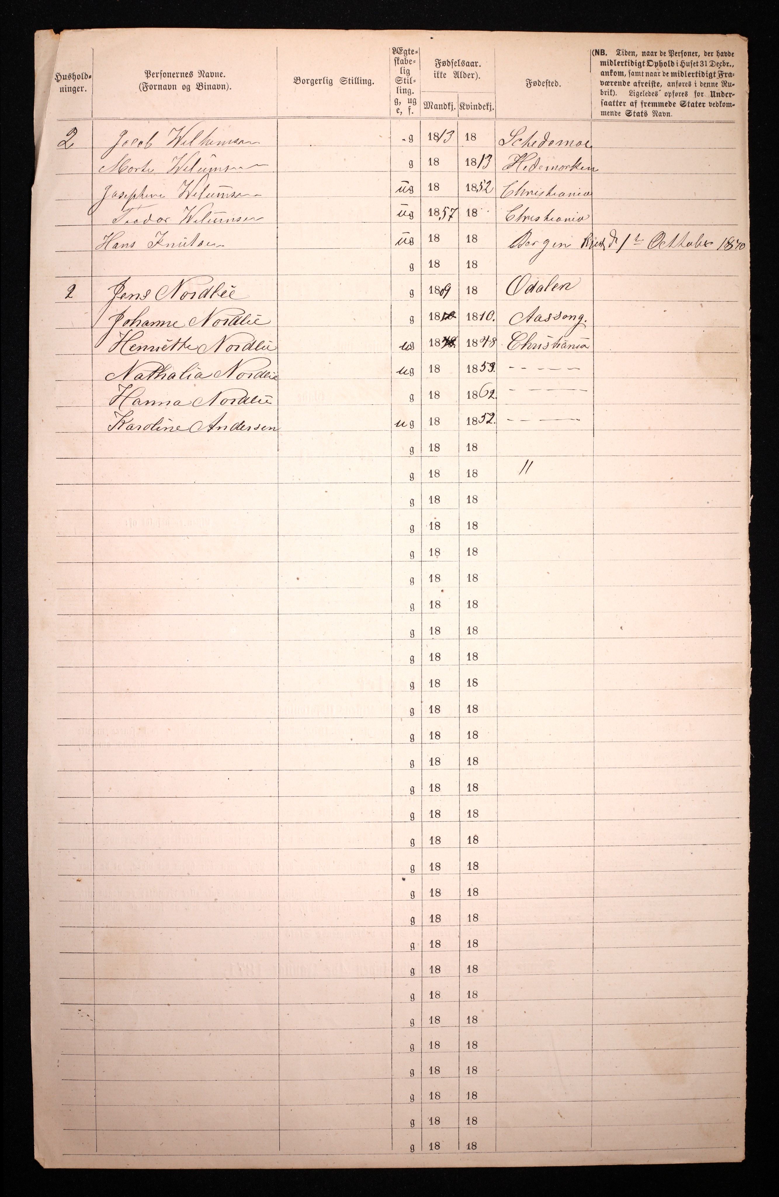 RA, 1870 census for 0301 Kristiania, 1870, p. 4686