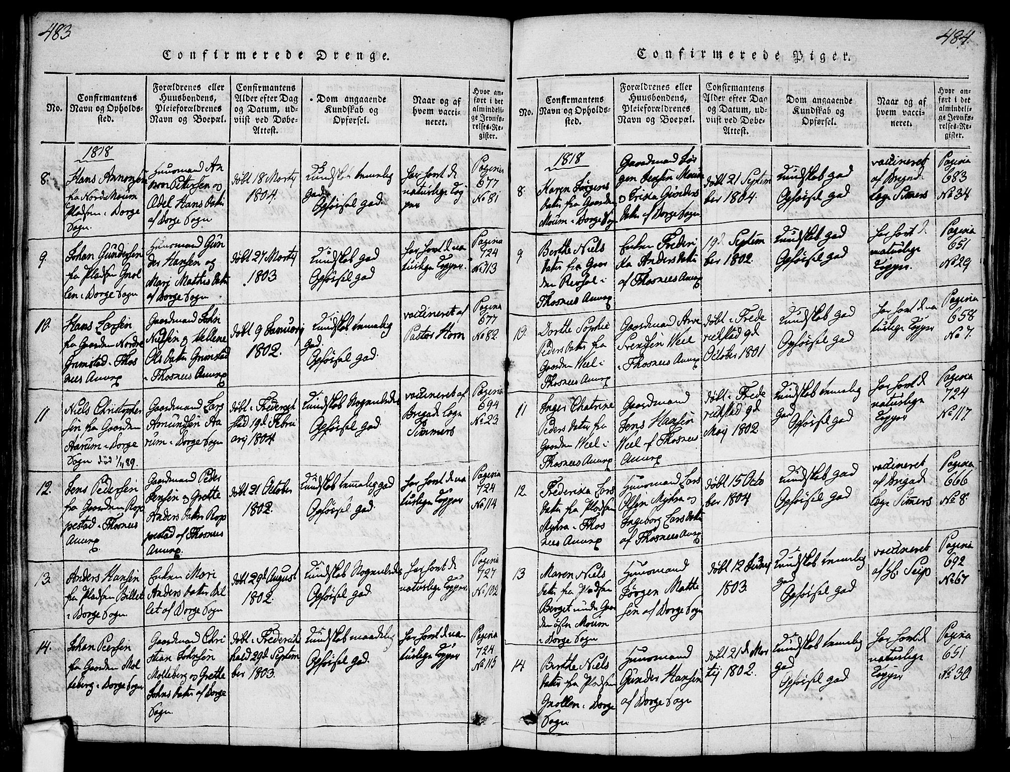 Borge prestekontor Kirkebøker, AV/SAO-A-10903/F/Fa/L0003: Parish register (official) no. I 3, 1815-1836, p. 483-484