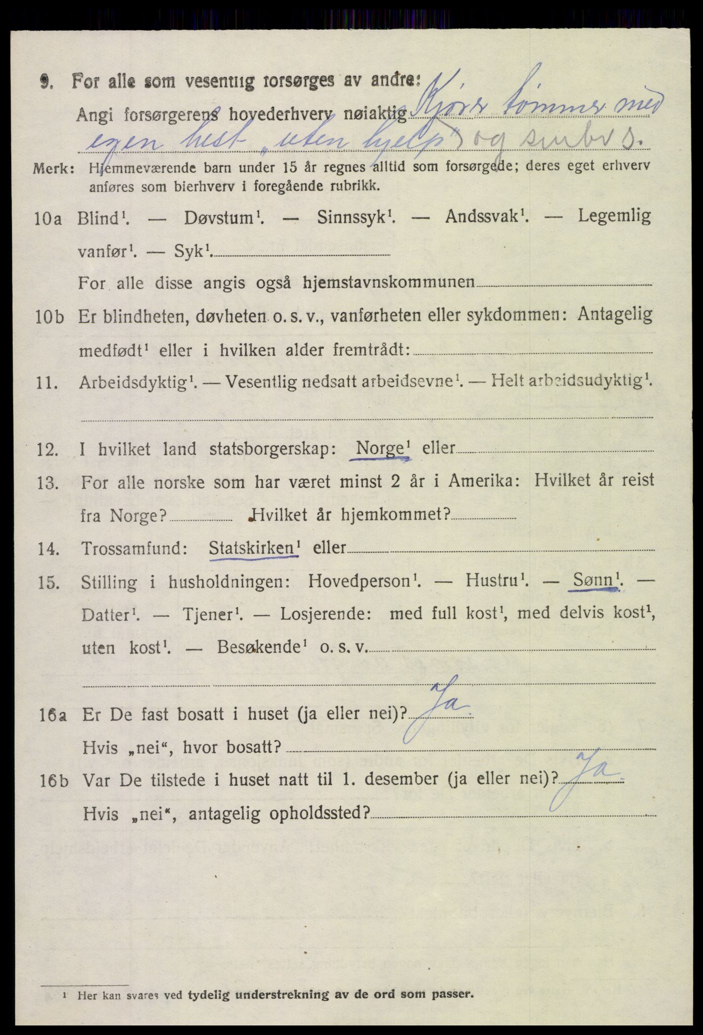 SAH, 1920 census for Torpa, 1920, p. 4018