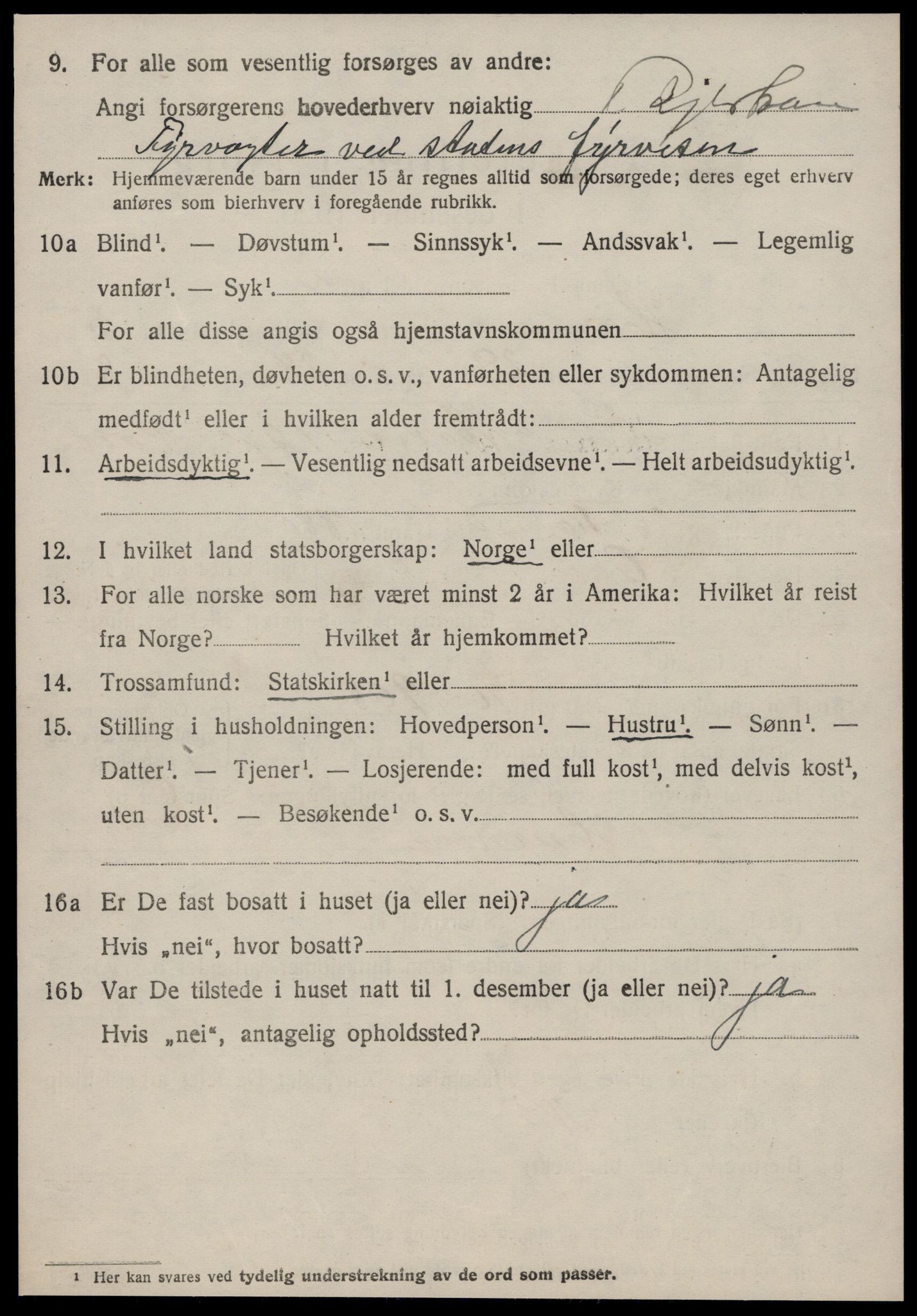 SAT, 1920 census for Haram, 1920, p. 3226