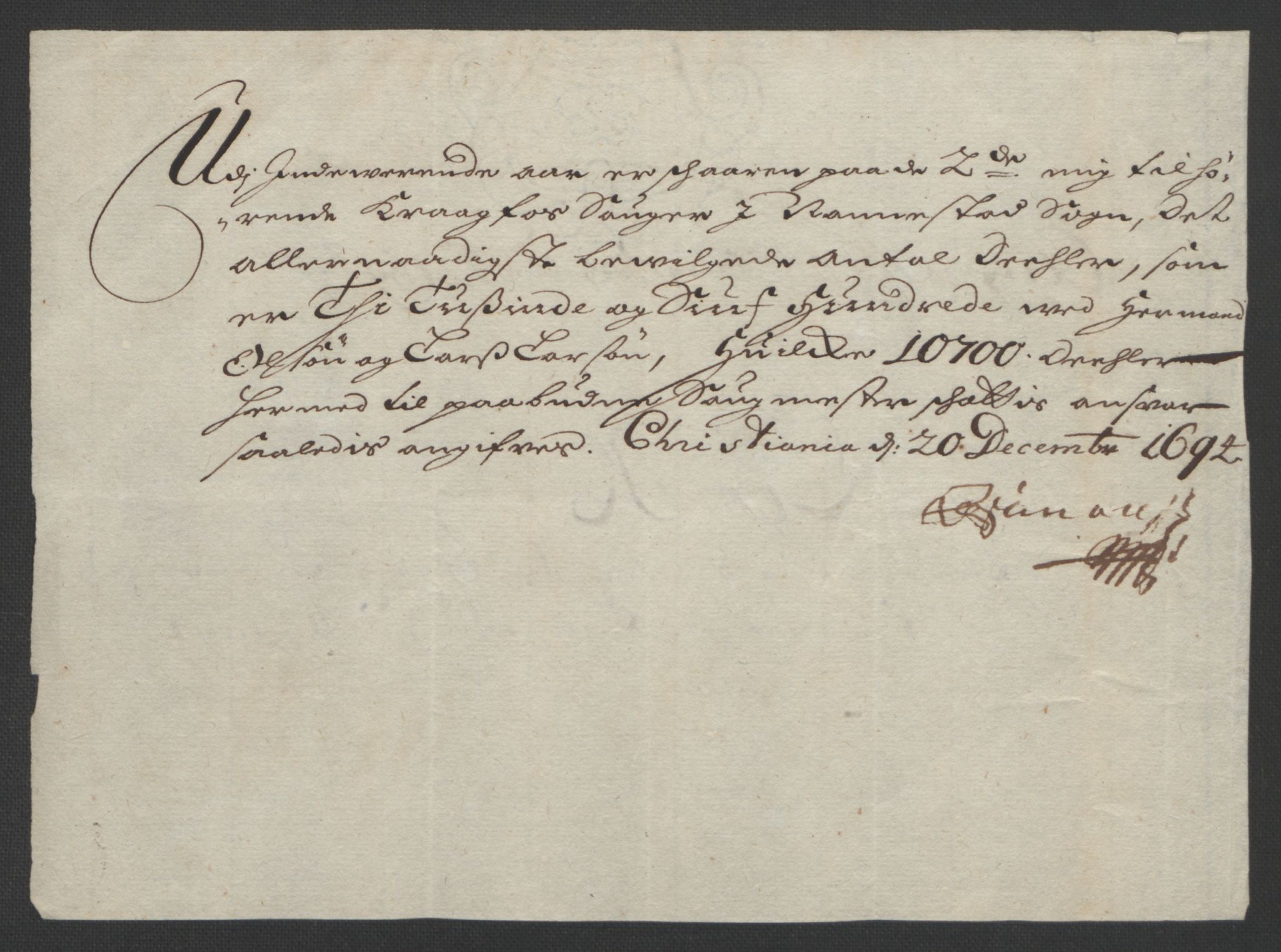 Rentekammeret inntil 1814, Reviderte regnskaper, Fogderegnskap, AV/RA-EA-4092/R12/L0706: Fogderegnskap Øvre Romerike, 1694, p. 250