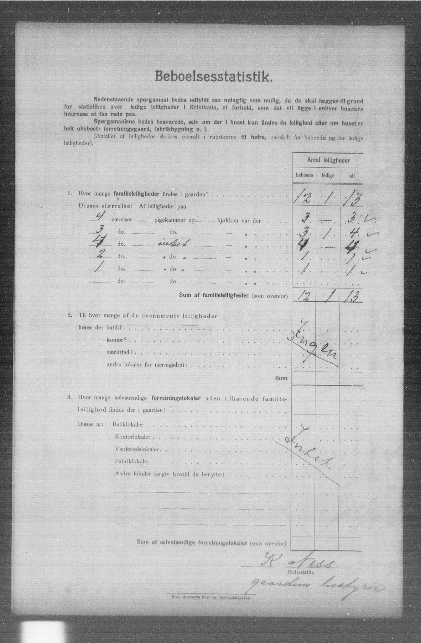 OBA, Municipal Census 1904 for Kristiania, 1904, p. 7549