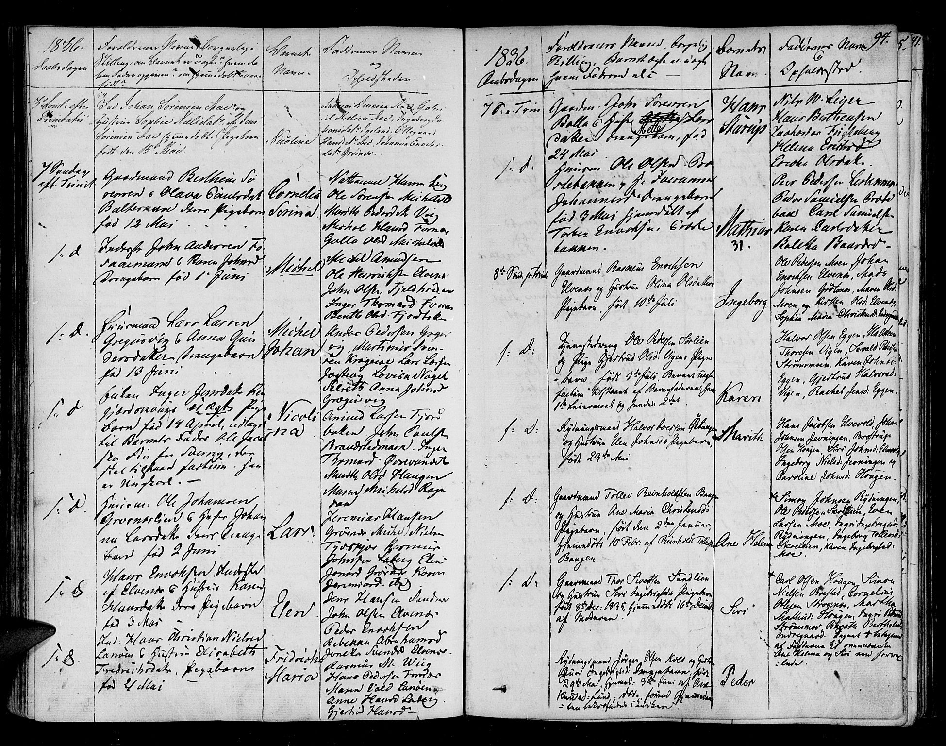Ibestad sokneprestembete, SATØ/S-0077/H/Ha/Haa/L0005kirke: Parish register (official) no. 5, 1825-1836, p. 94