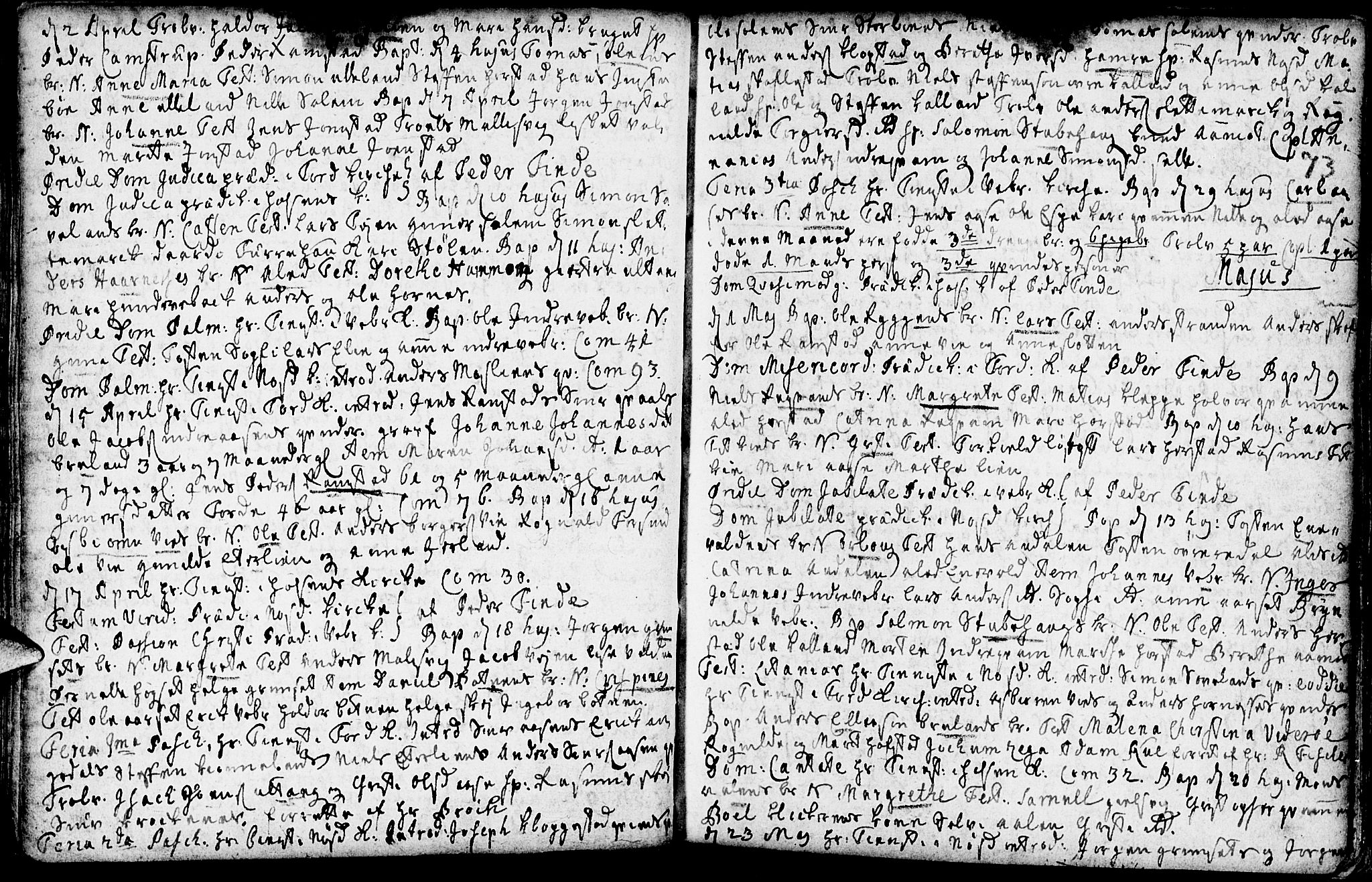 Førde sokneprestembete, AV/SAB-A-79901/H/Haa/Haaa/L0002: Parish register (official) no. A 2, 1728-1748, p. 73