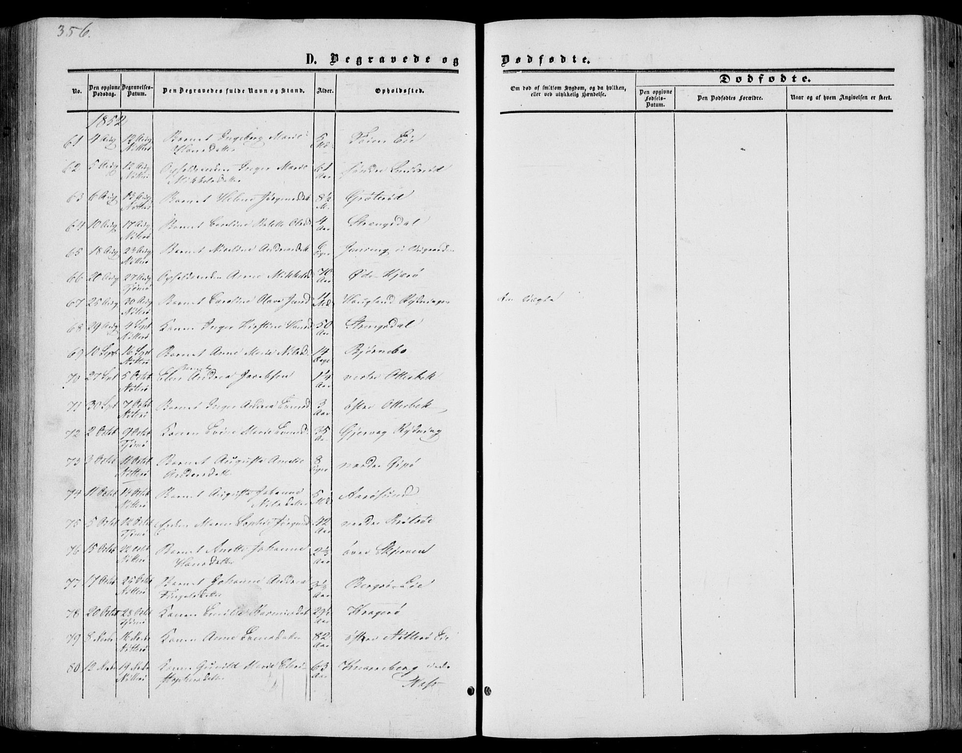 Nøtterøy kirkebøker, AV/SAKO-A-354/F/Fa/L0006: Parish register (official) no. I 6, 1852-1864, p. 356