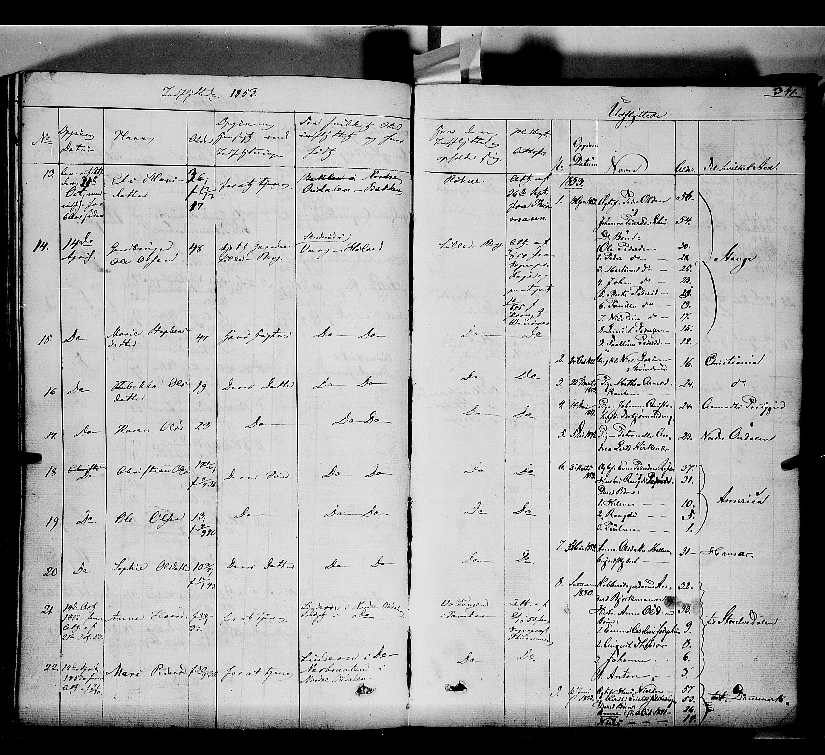 Romedal prestekontor, AV/SAH-PREST-004/K/L0004: Parish register (official) no. 4, 1847-1861, p. 341