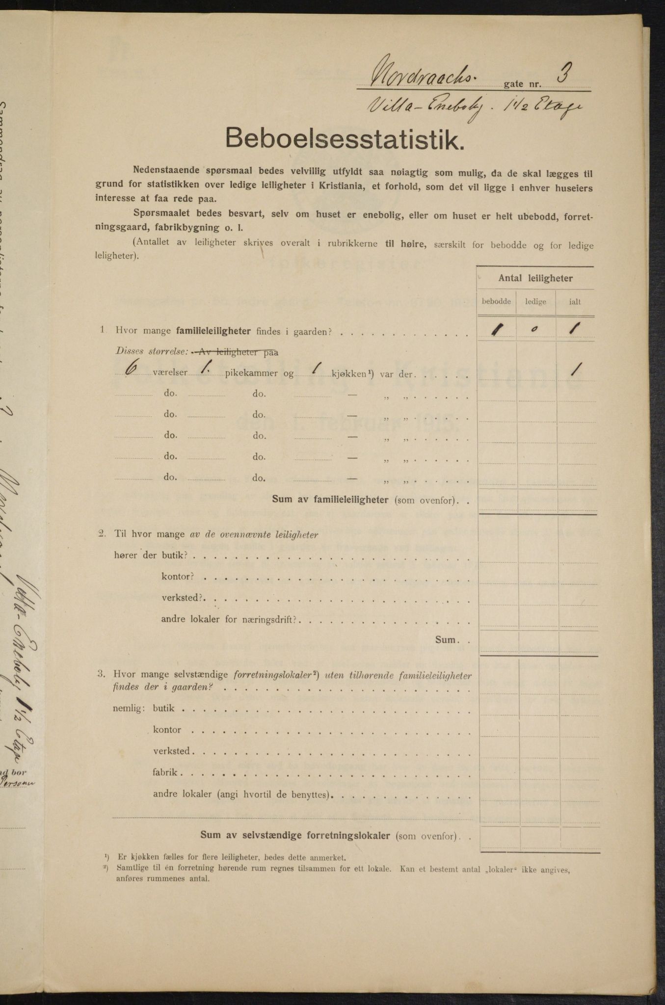 OBA, Municipal Census 1915 for Kristiania, 1915, p. 72742