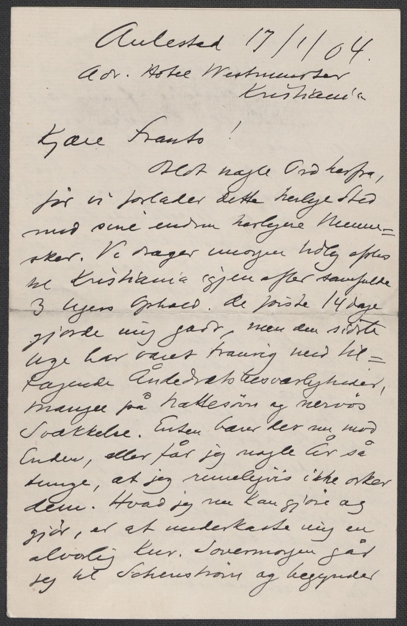 Beyer, Frants, AV/RA-PA-0132/F/L0001: Brev fra Edvard Grieg til Frantz Beyer og "En del optegnelser som kan tjene til kommentar til brevene" av Marie Beyer, 1872-1907, p. 747