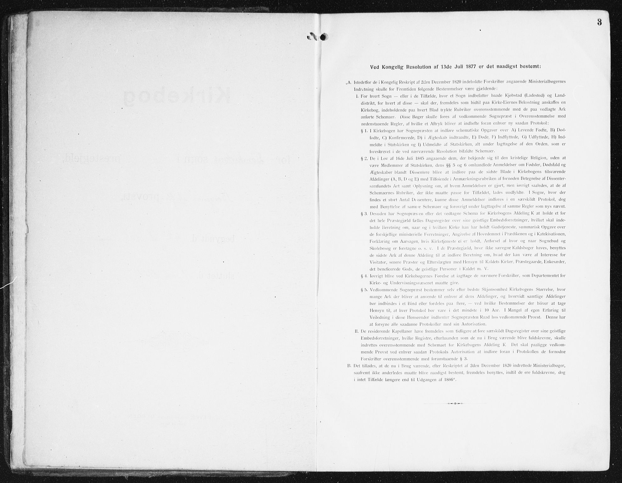 Domkirken sokneprestembete, SAB/A-74801/H/Haa/L0038: Parish register (official) no. D 5, 1906-1921, p. 3