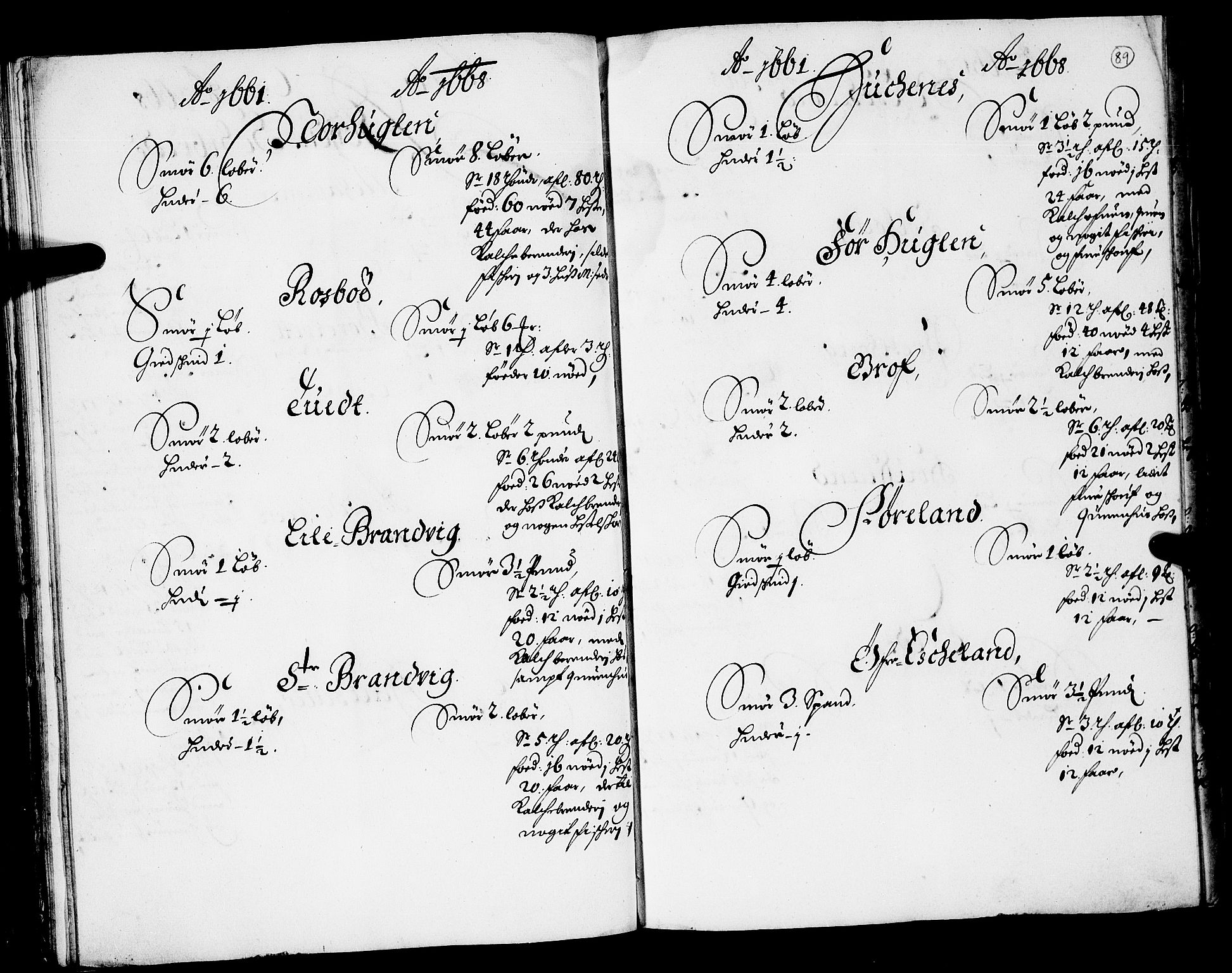 Rentekammeret inntil 1814, Realistisk ordnet avdeling, RA/EA-4070/N/Nb/Nba/L0036: Sunnhordland fogderi, 1661-1667, p. 88b-89a