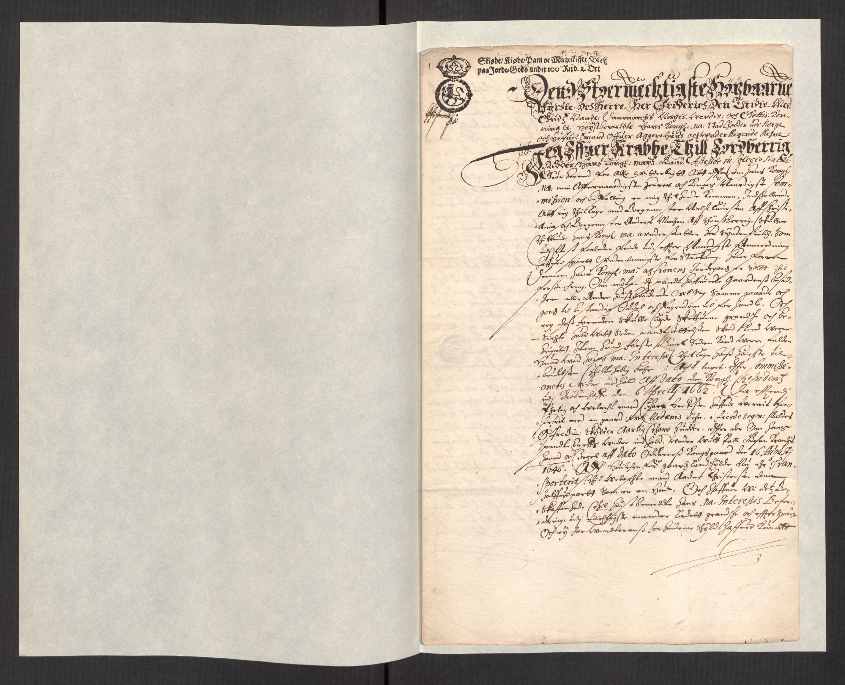 Rentekammeret, Kammerkanselliet, RA/EA-3111/G/Gg/Ggj/Ggja/L0001a: Skjøter utstedt av myndigheter i Norge og senere ombyttet med kongelige konfirmasjonsskjøter, 1663-1669, p. 339