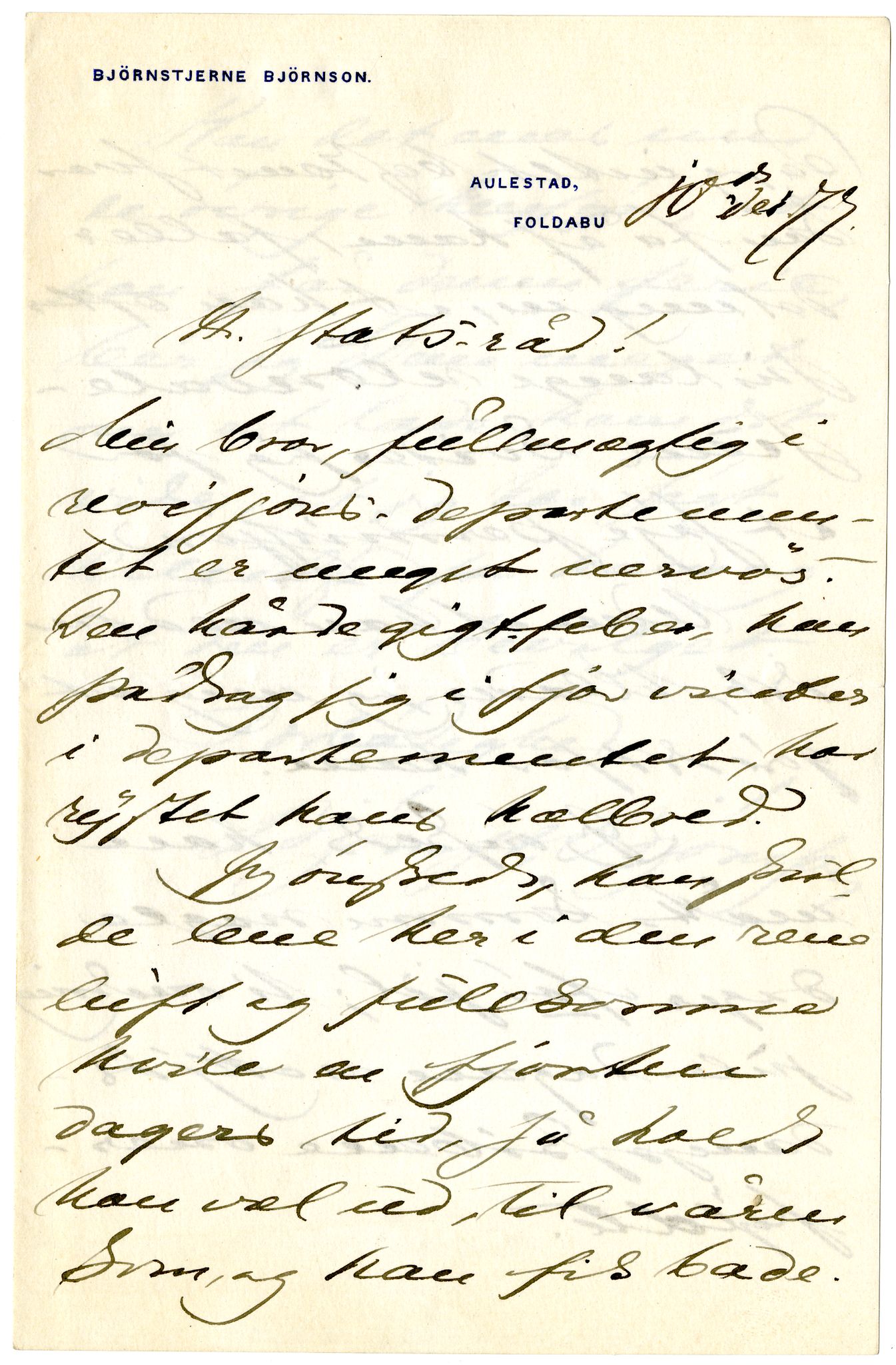 Diderik Maria Aalls brevsamling, NF/Ark-1023/F/L0002: D.M. Aalls brevsamling. B - C, 1799-1889, p. 8