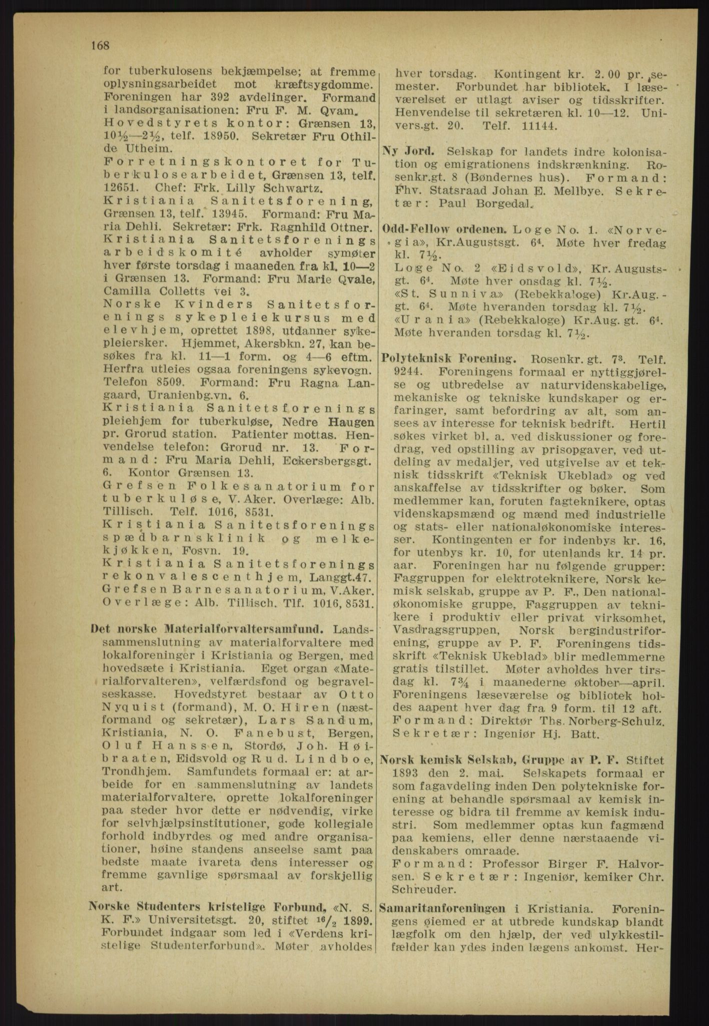 Kristiania/Oslo adressebok, PUBL/-, 1918, p. 181