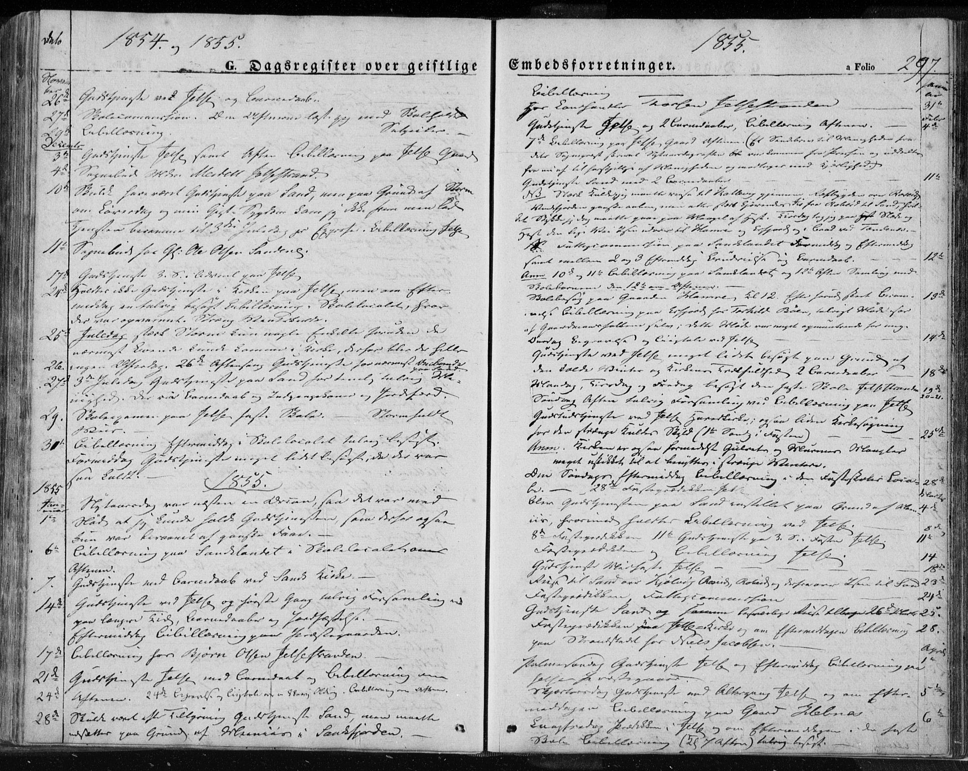 Jelsa sokneprestkontor, AV/SAST-A-101842/01/IV: Parish register (official) no. A 7, 1854-1866, p. 297